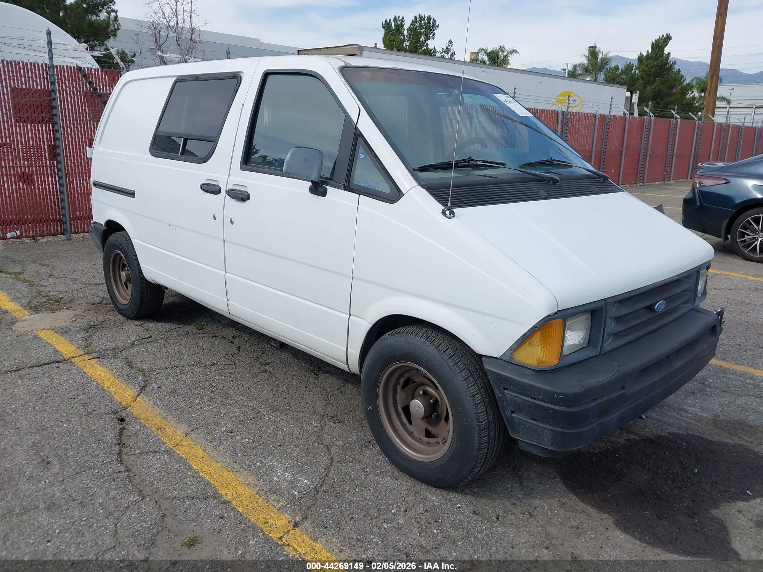 1991 Ford Aerostar   White vin: 1FTCA14U1MZA49707