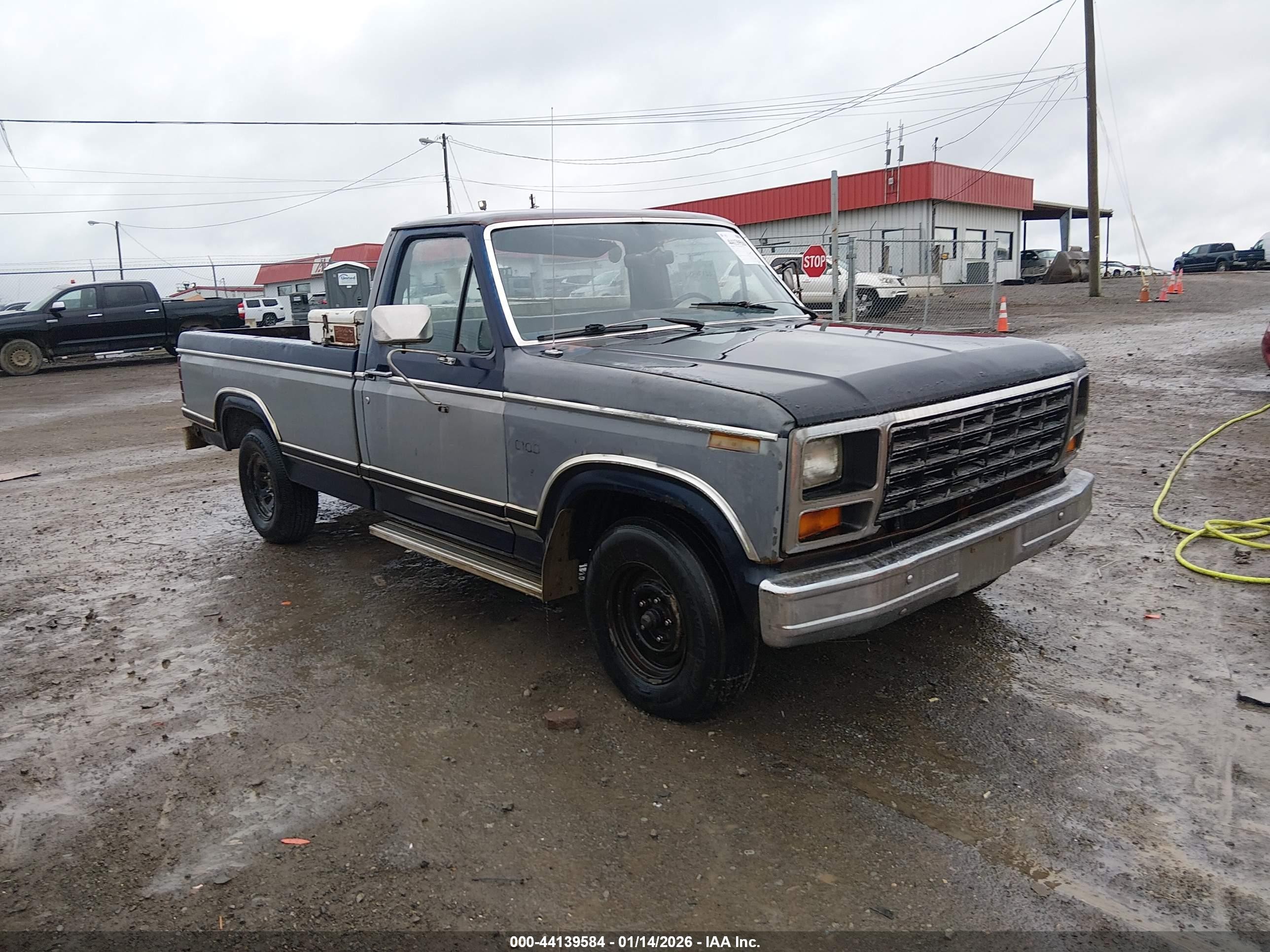 1983 Ford F100   Blue vin: 1FTCF10Y6DLA71215