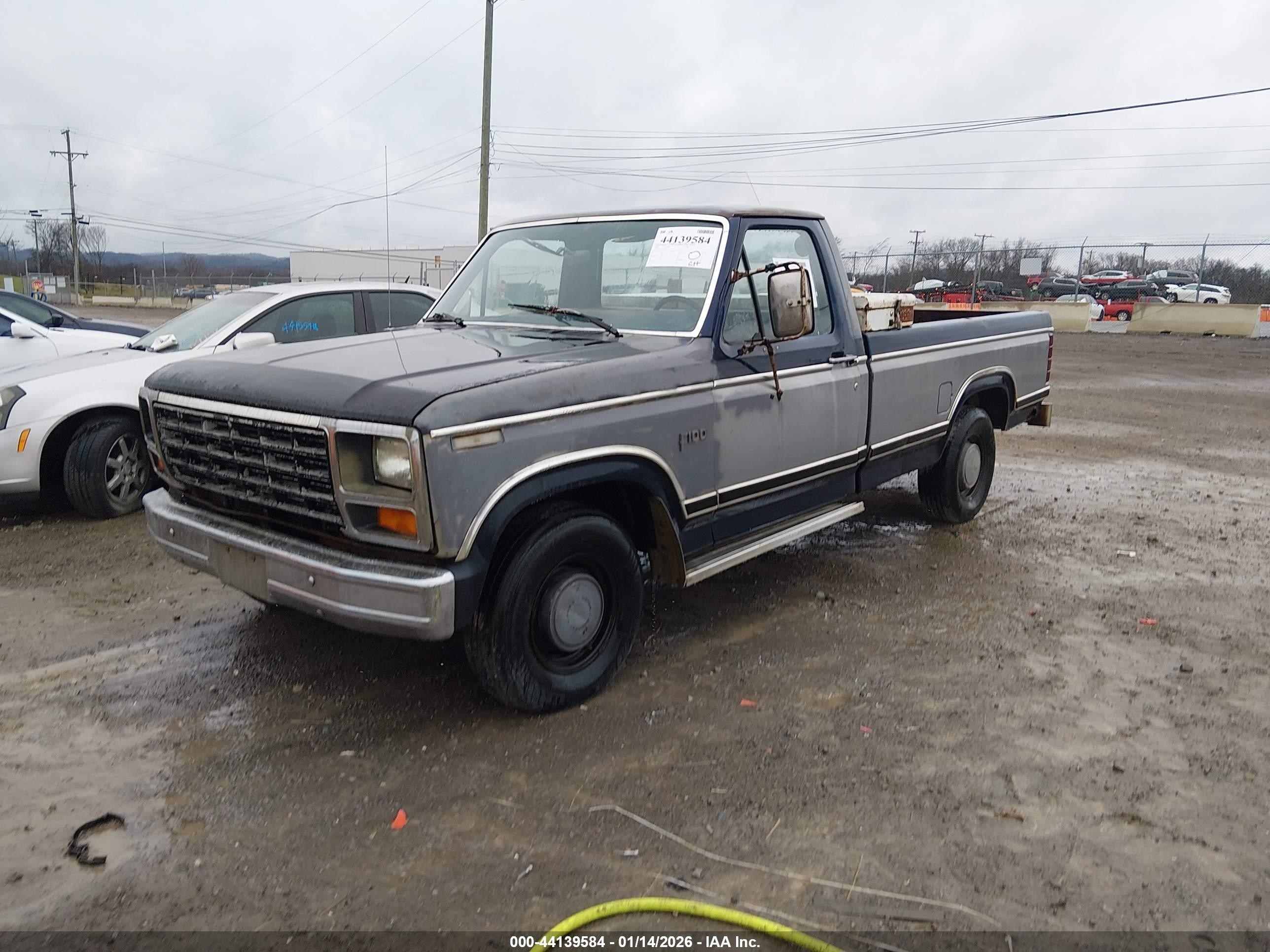 1983 Ford F100   Blue vin: 1FTCF10Y6DLA71215