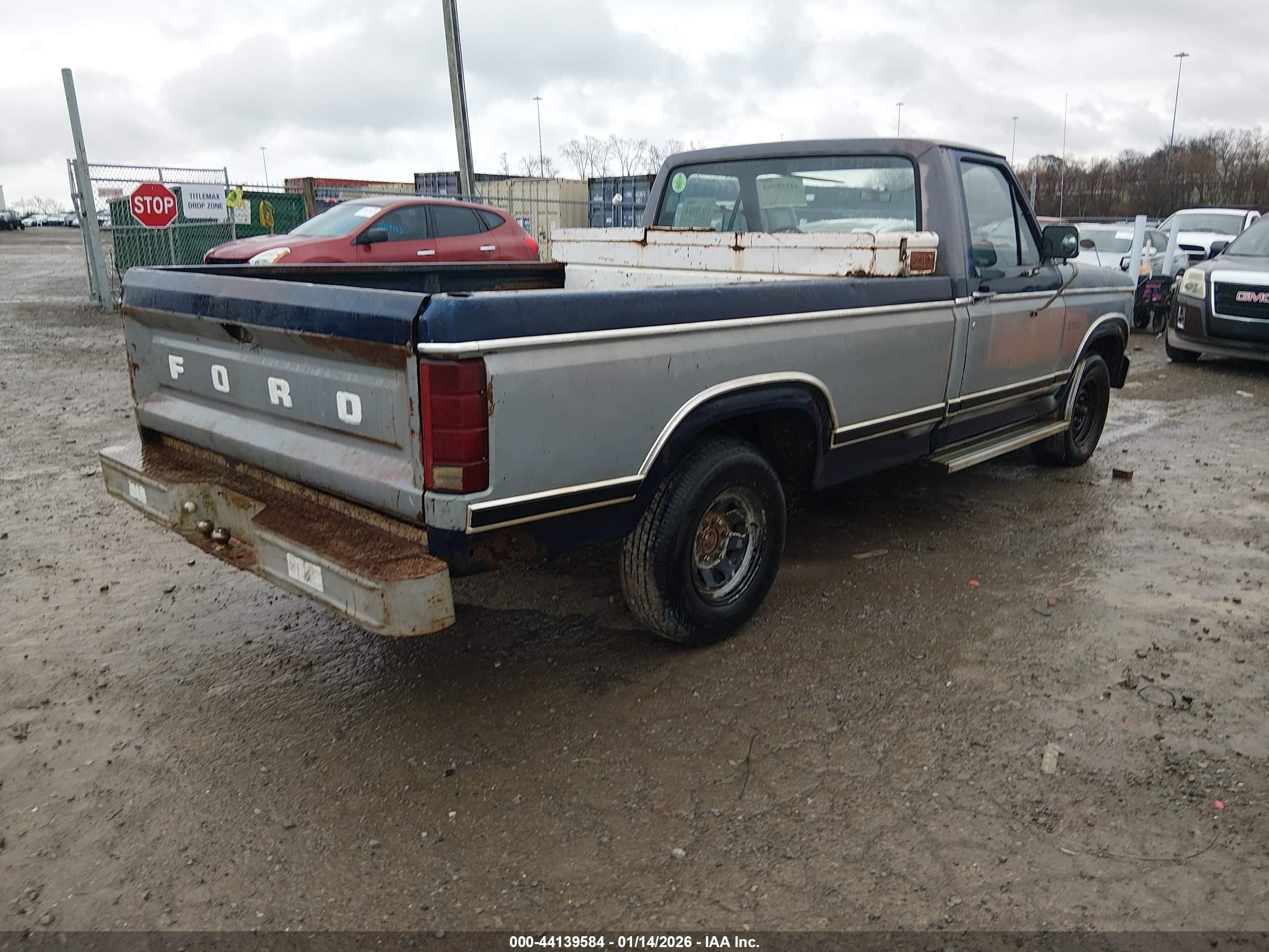 1983 Ford F100   Blue vin: 1FTCF10Y6DLA71215