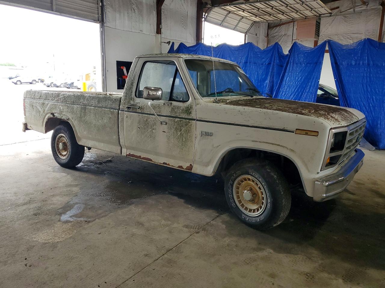 1985 Ford F150 White vin: 1FTCF15HXFLA31523