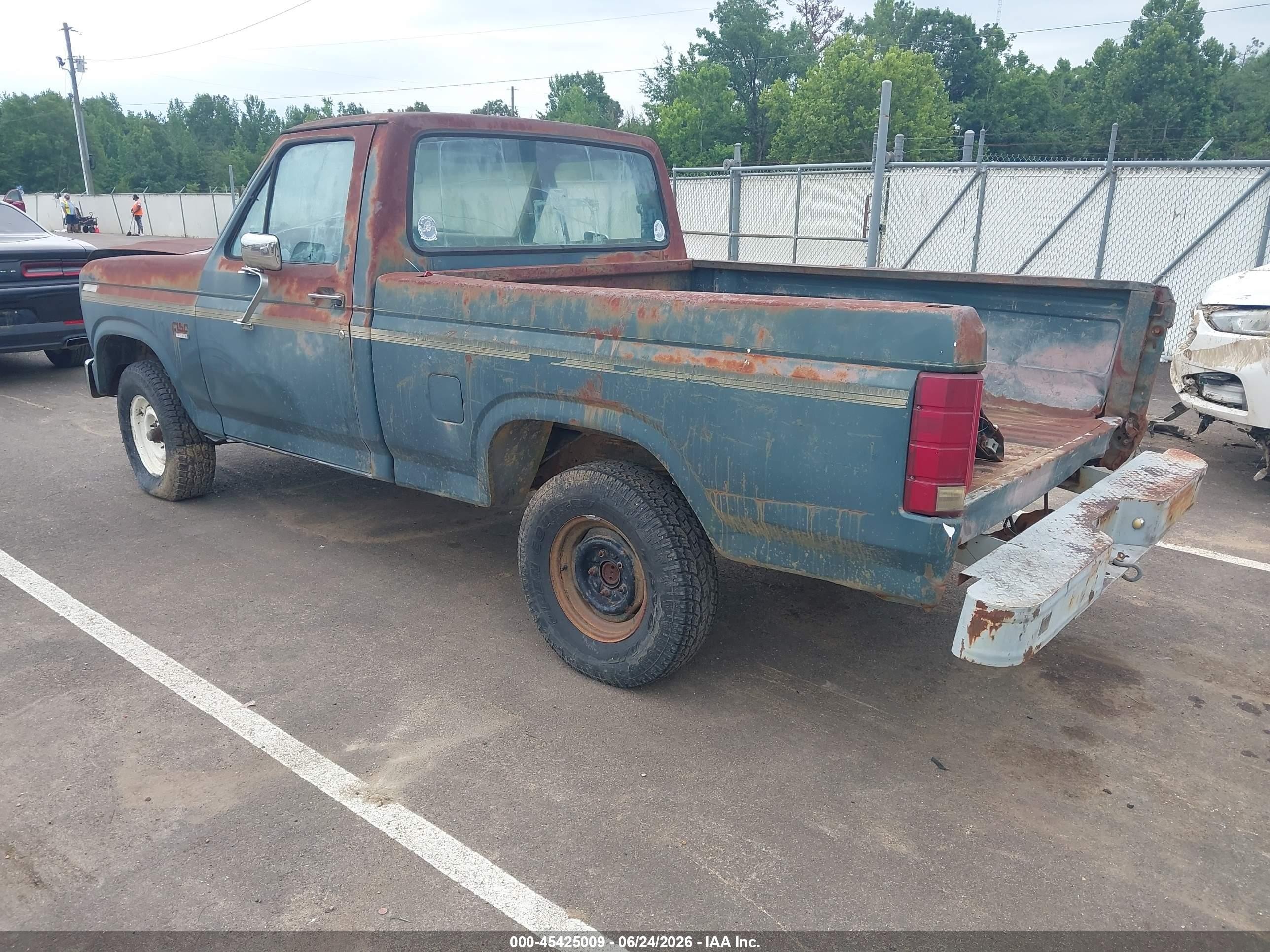 1986 Ford F150   Green vin: 1FTCF15N2GNA15389