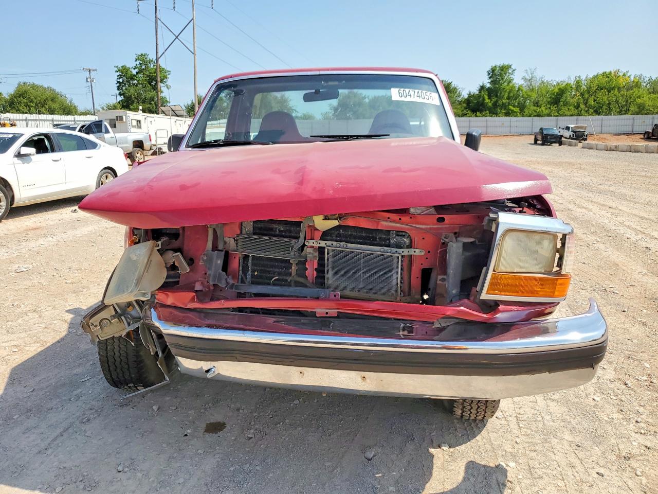 1993 Ford F150 Red vin: 1FTCF15N4PKB96545