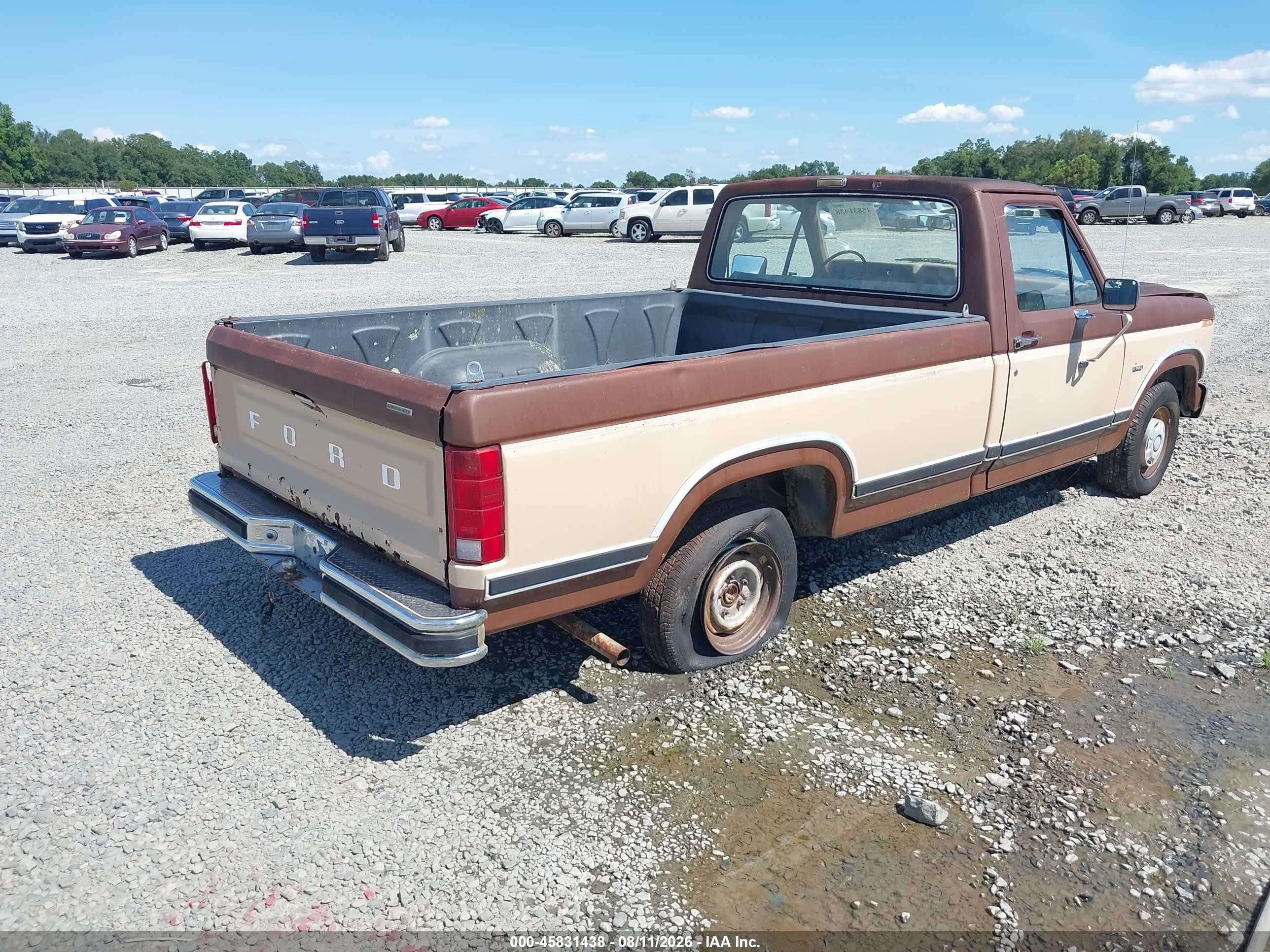 1986 Ford F150   Коричневый vin: 1FTCF15N9GNA71863