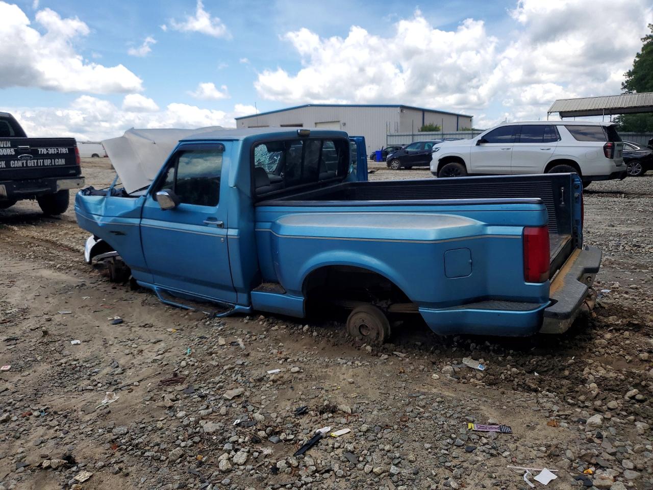 1992 Ford F150 Синий vin: 1FTCF15NXNKA88671