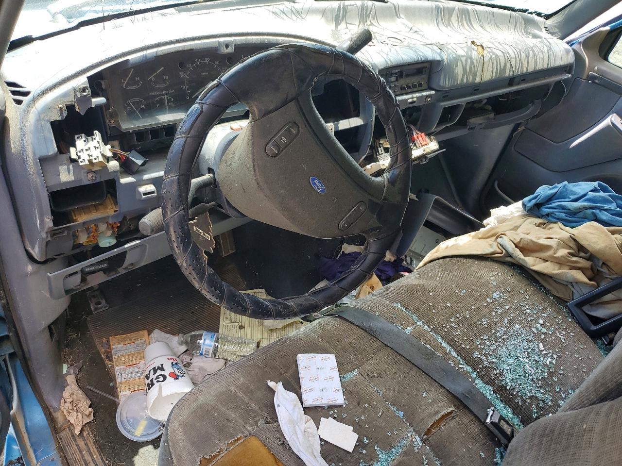 1992 Ford F150 Синий vin: 1FTCF15NXNKA88671