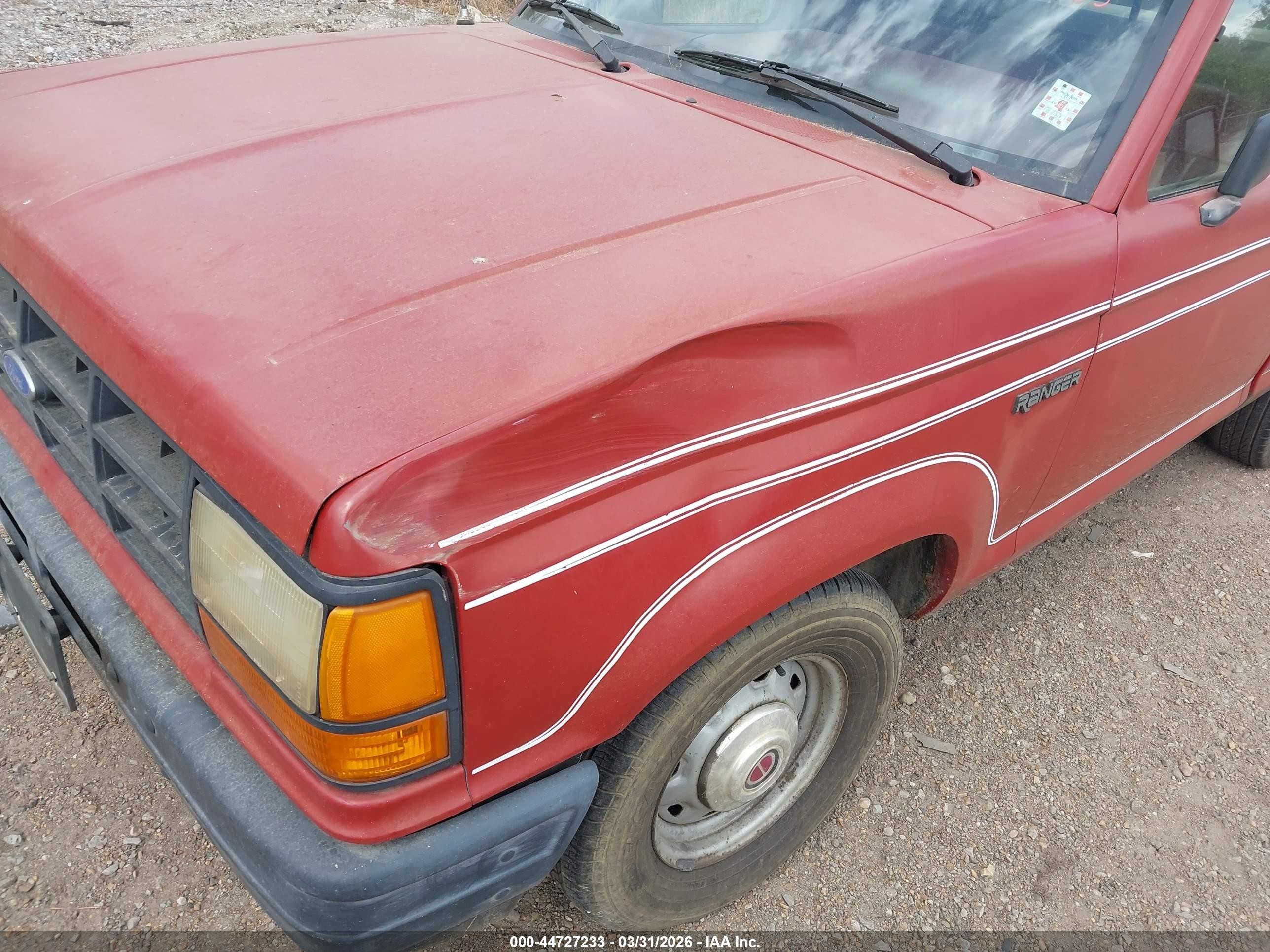 1989 Ford Ranger   Red vin: 1FTCR10A0KUC31882