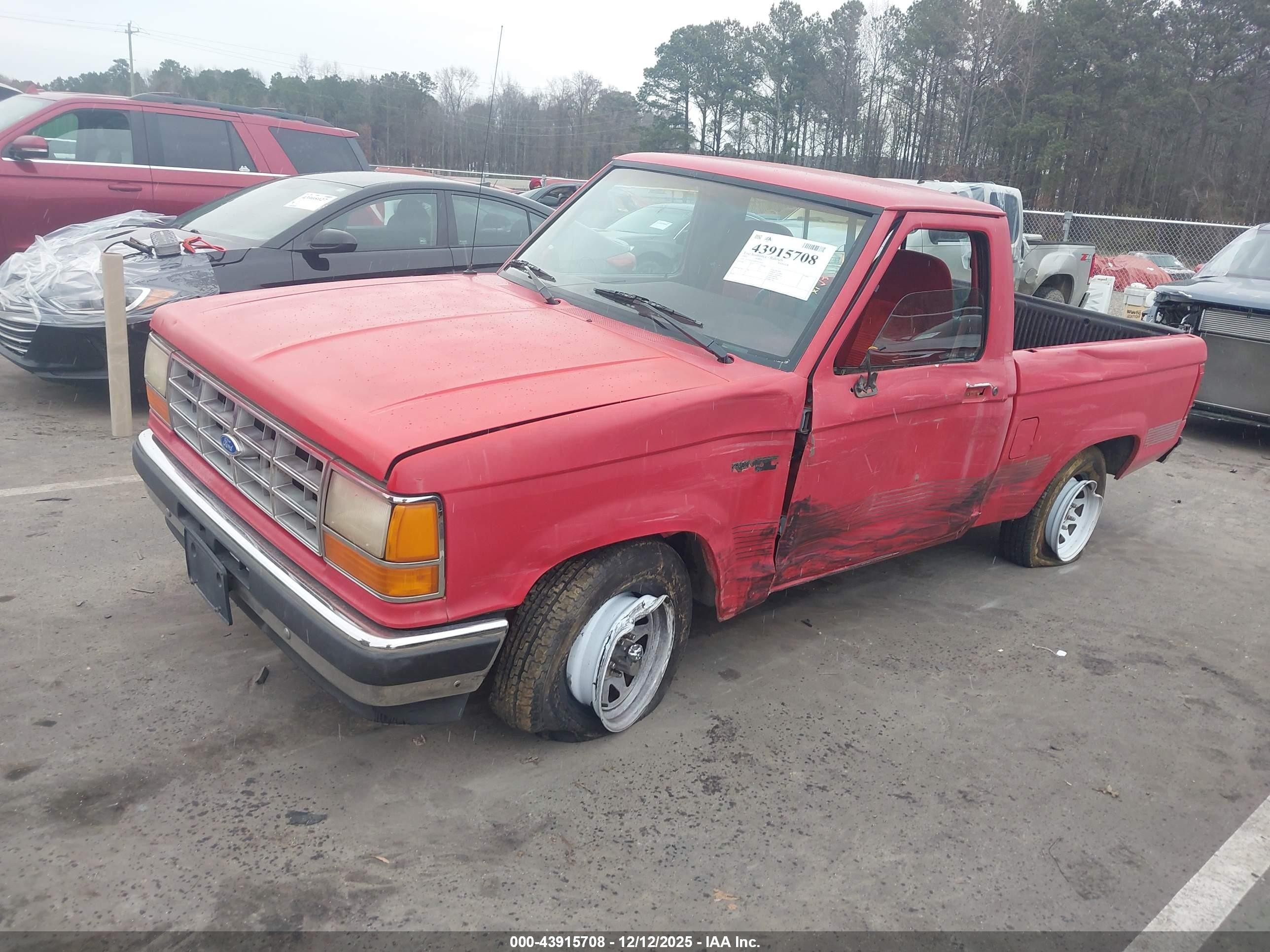 1991 Ford Ranger   Red vin: 1FTCR10A0MTA02434