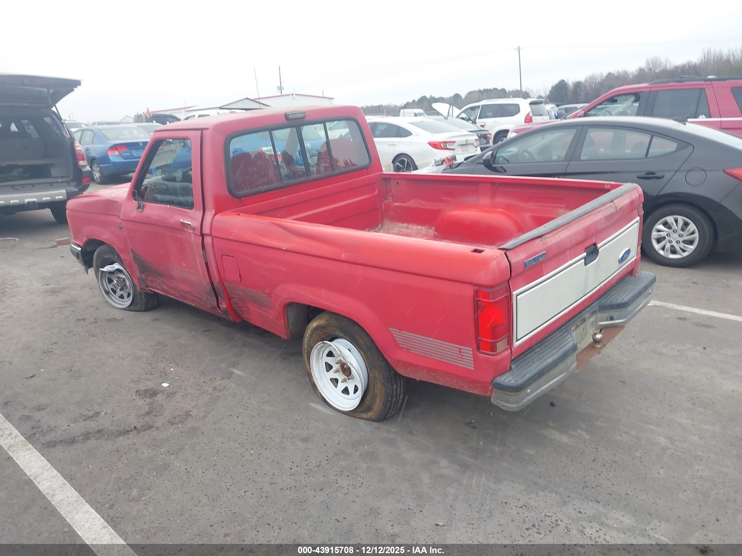 1991 Ford Ranger   Red vin: 1FTCR10A0MTA02434