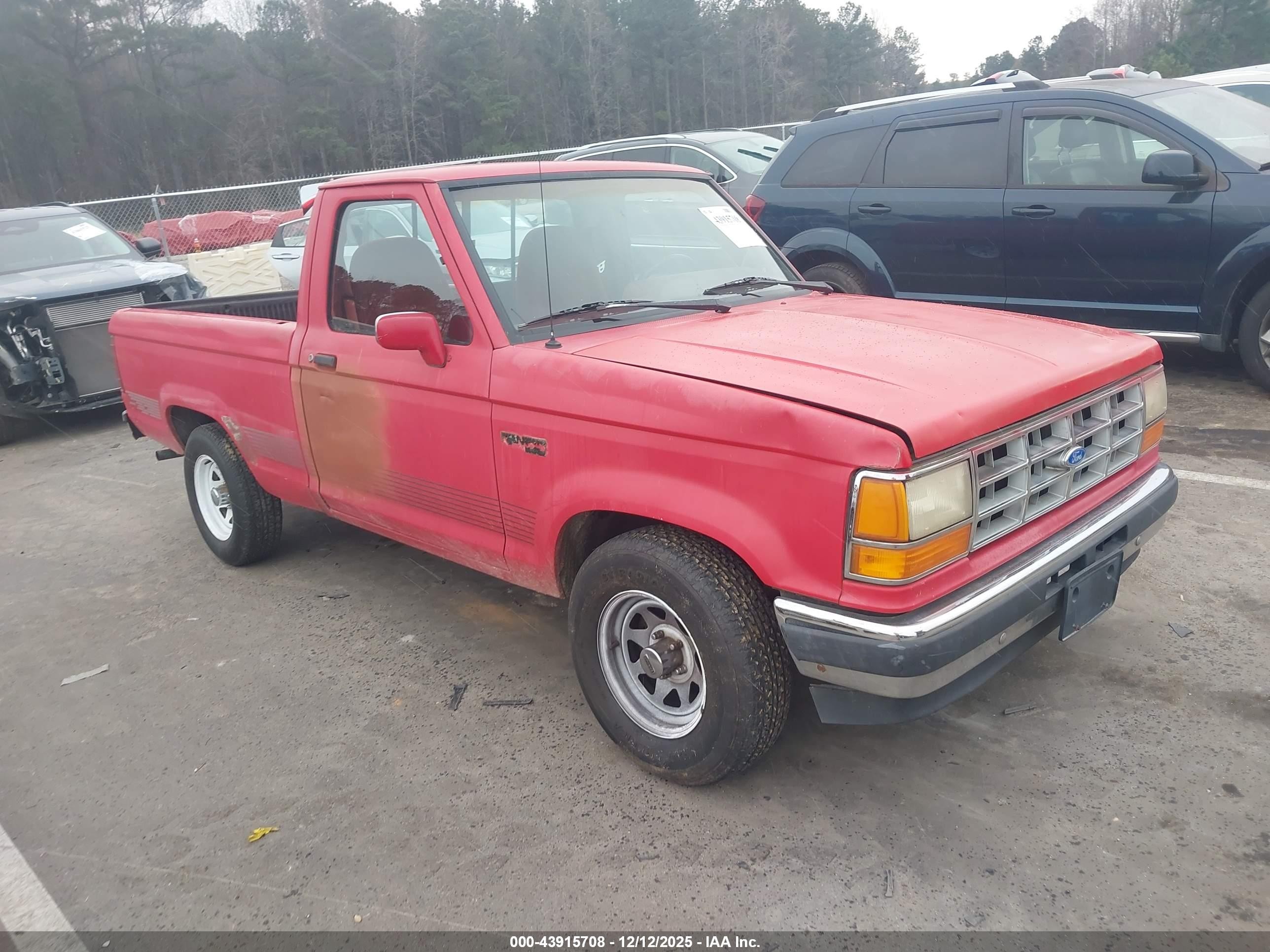 1991 Ford Ranger   Красный vin: 1FTCR10A0MTA02434