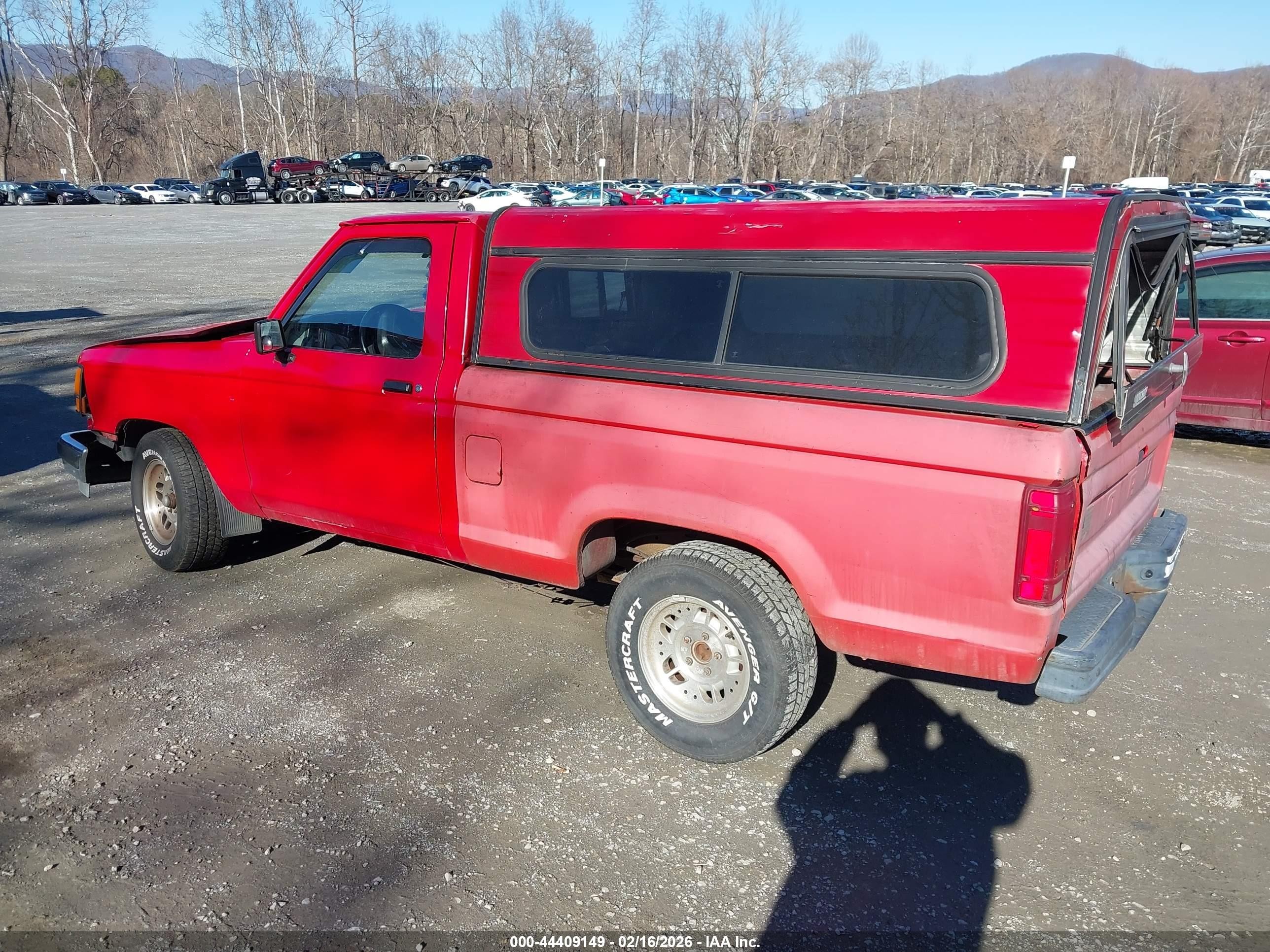 1991 Ford Ranger   Красный vin: 1FTCR10A0MUC35756