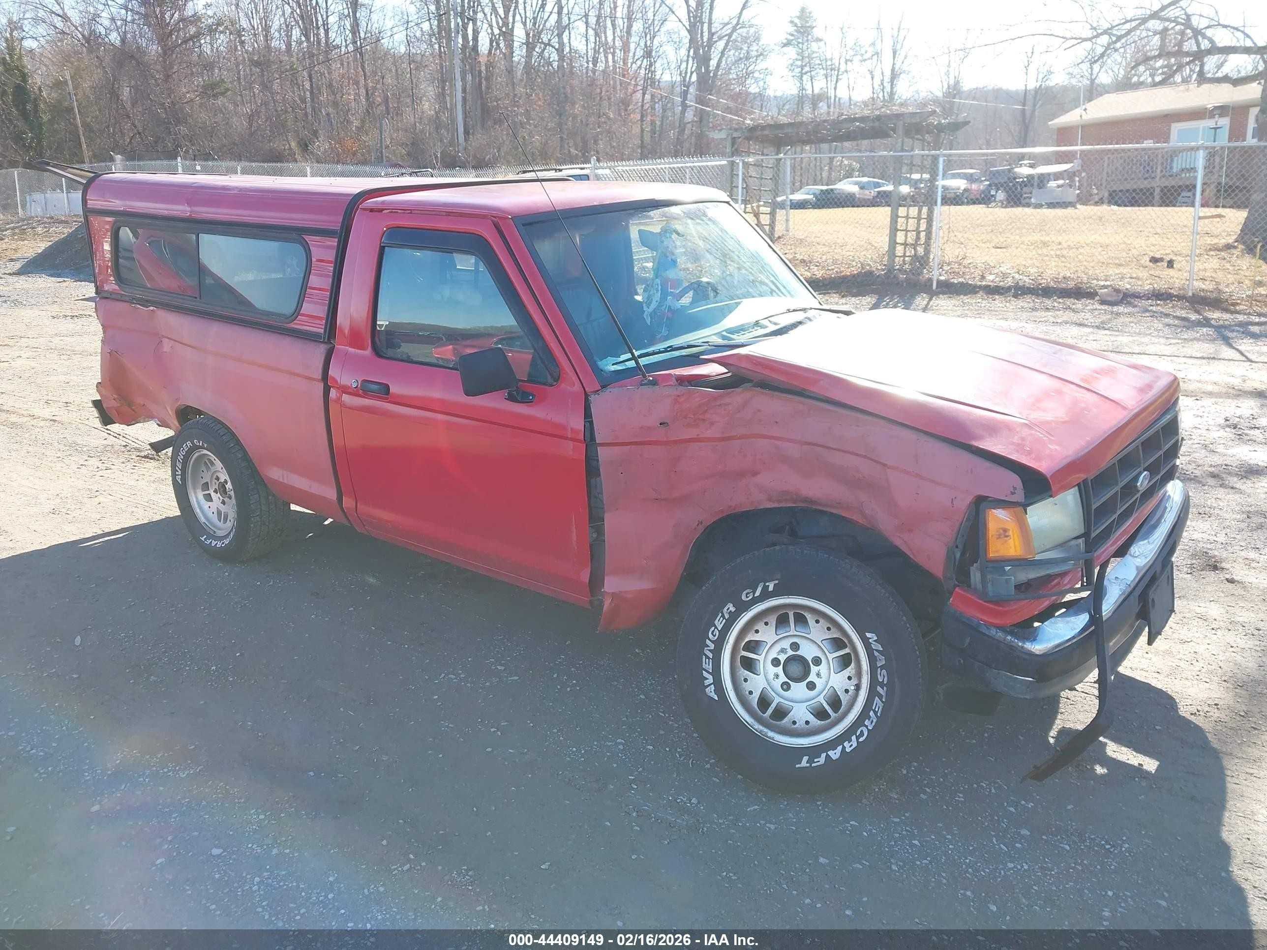 1991 Ford Ranger   Красный vin: 1FTCR10A0MUC35756