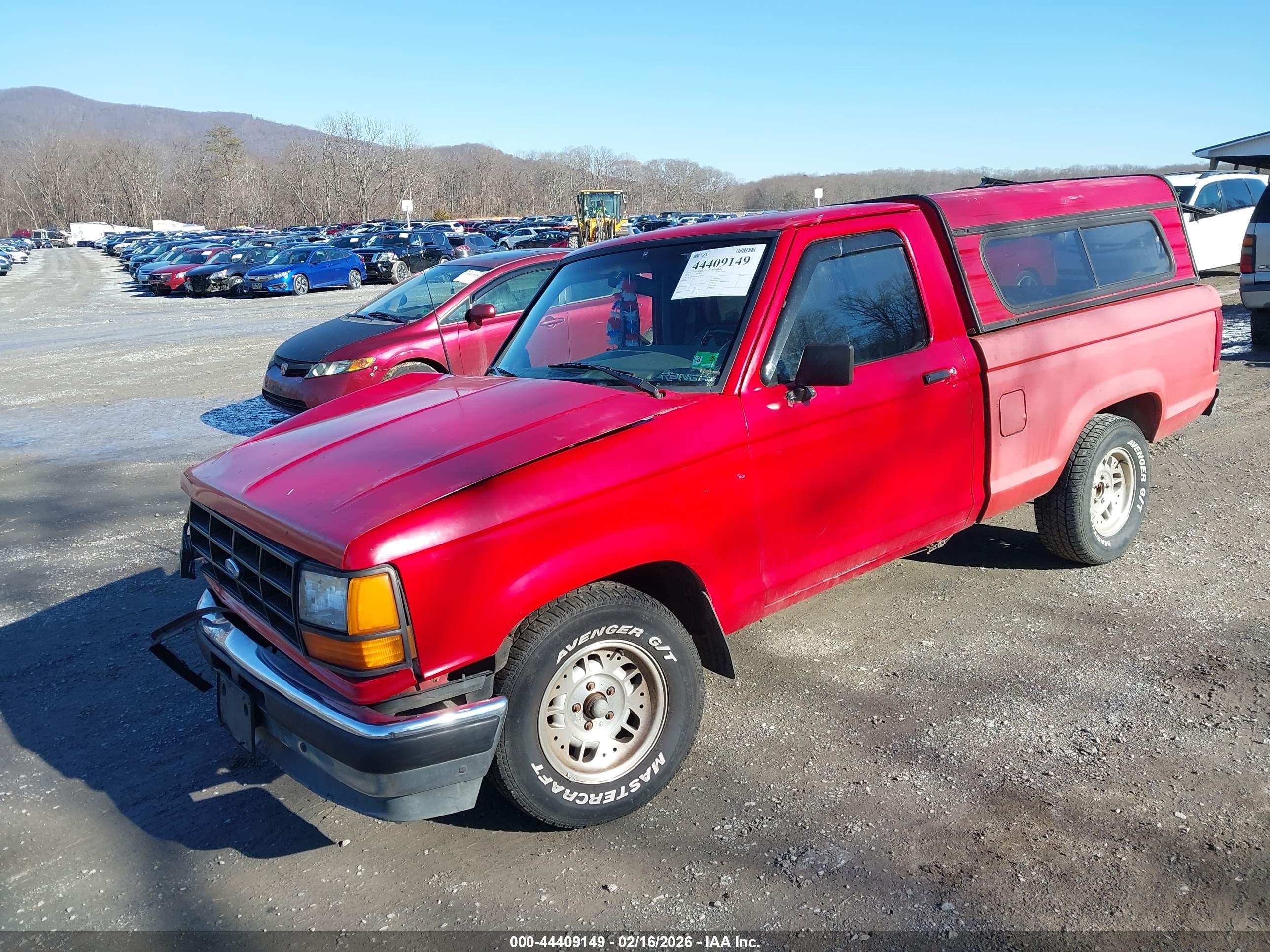 1991 Ford Ranger   Красный vin: 1FTCR10A0MUC35756