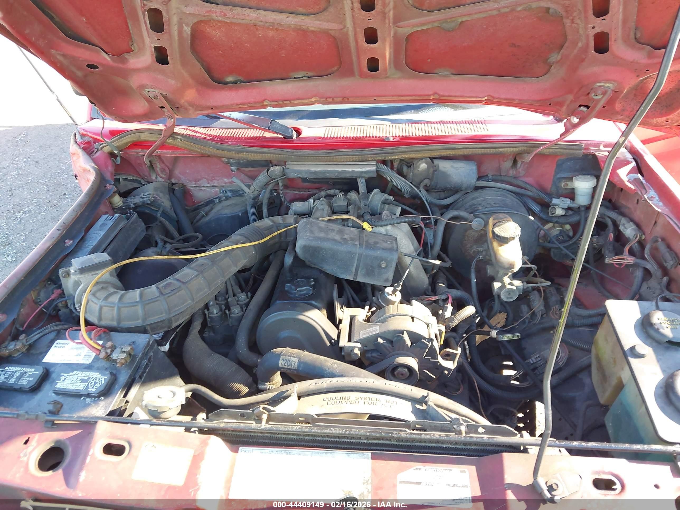 1991 Ford Ranger   Красный vin: 1FTCR10A0MUC35756