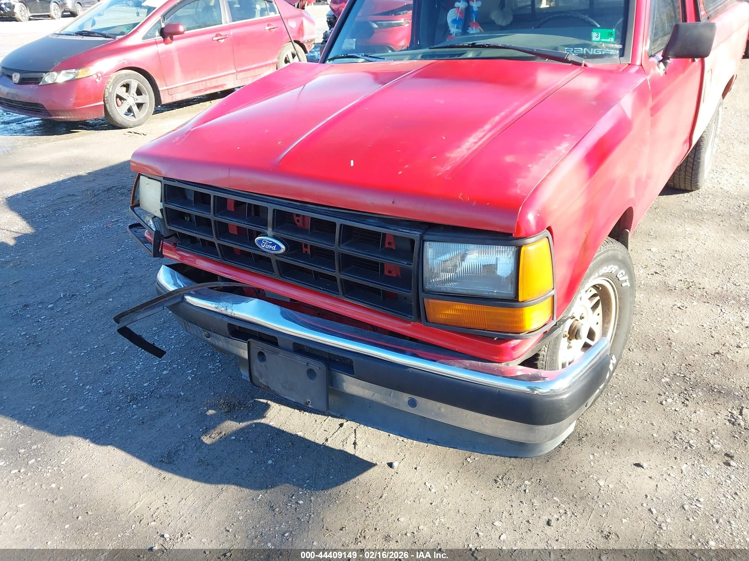 1991 Ford Ranger   Красный vin: 1FTCR10A0MUC35756
