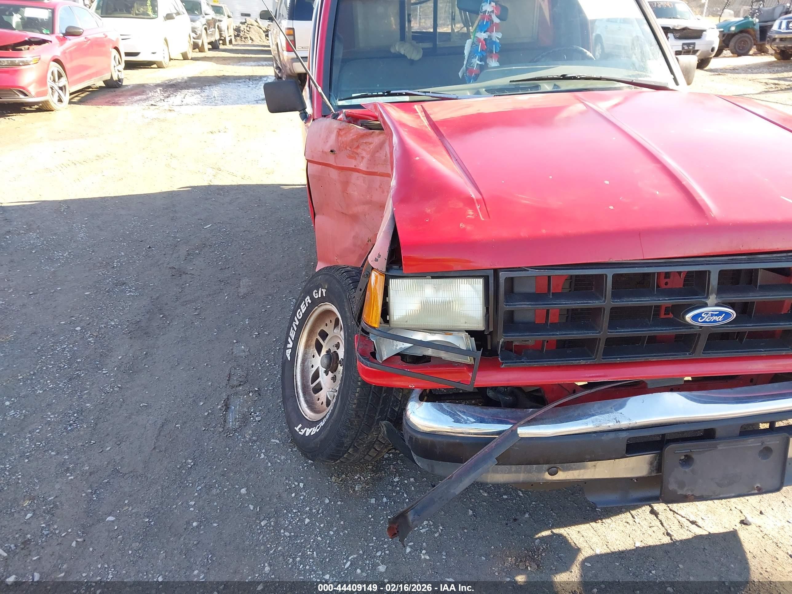 1991 Ford Ranger   Красный vin: 1FTCR10A0MUC35756