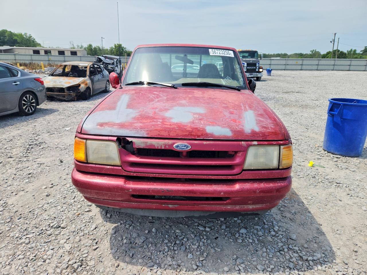 1993 Ford Ranger Red vin: 1FTCR10A0PPB34784