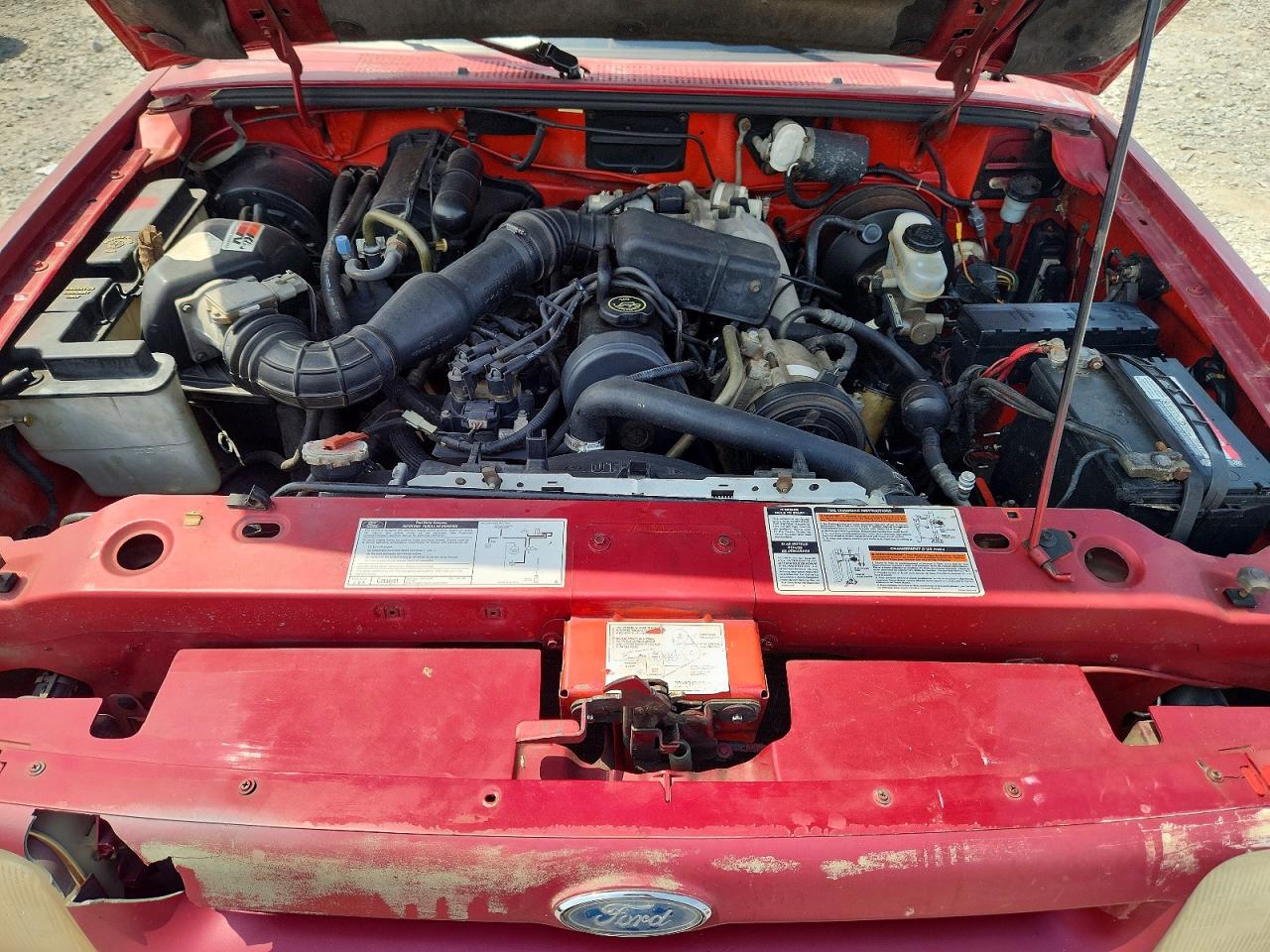 1993 Ford Ranger Red vin: 1FTCR10A0PPB34784