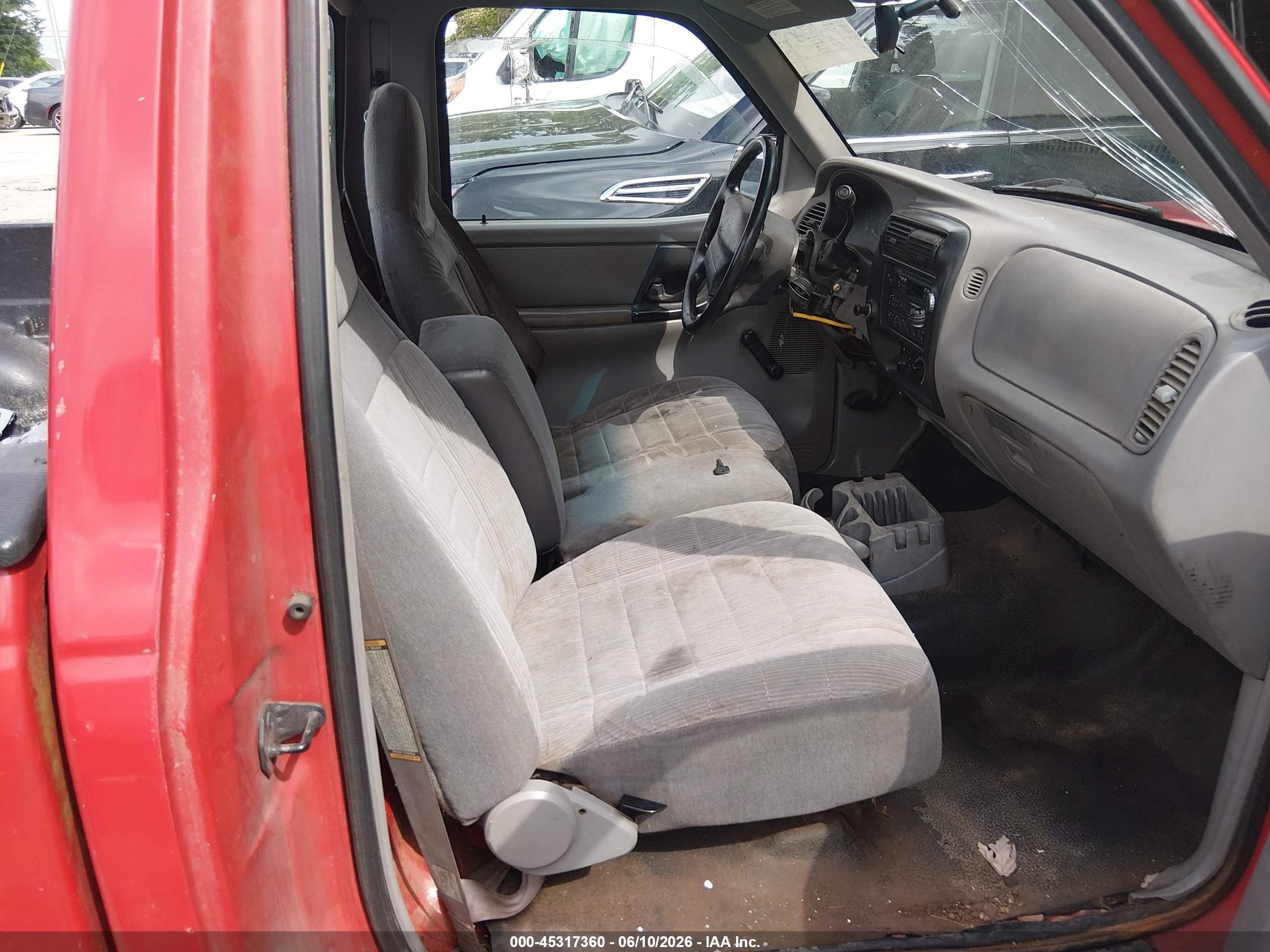 1997 Ford Ranger Splash/xl/xlt Красный vin: 1FTCR10A0VUA24817