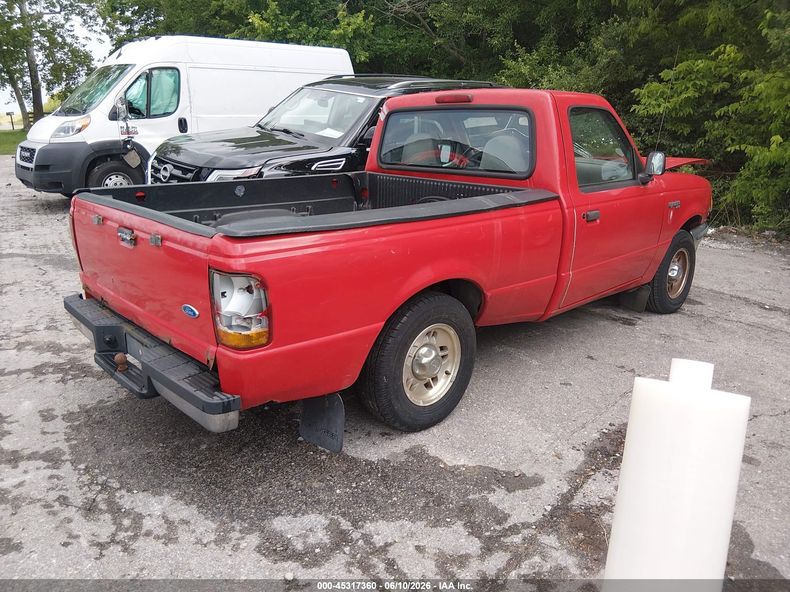 1997 Ford Ranger Splash/xl/xlt Красный vin: 1FTCR10A0VUA24817