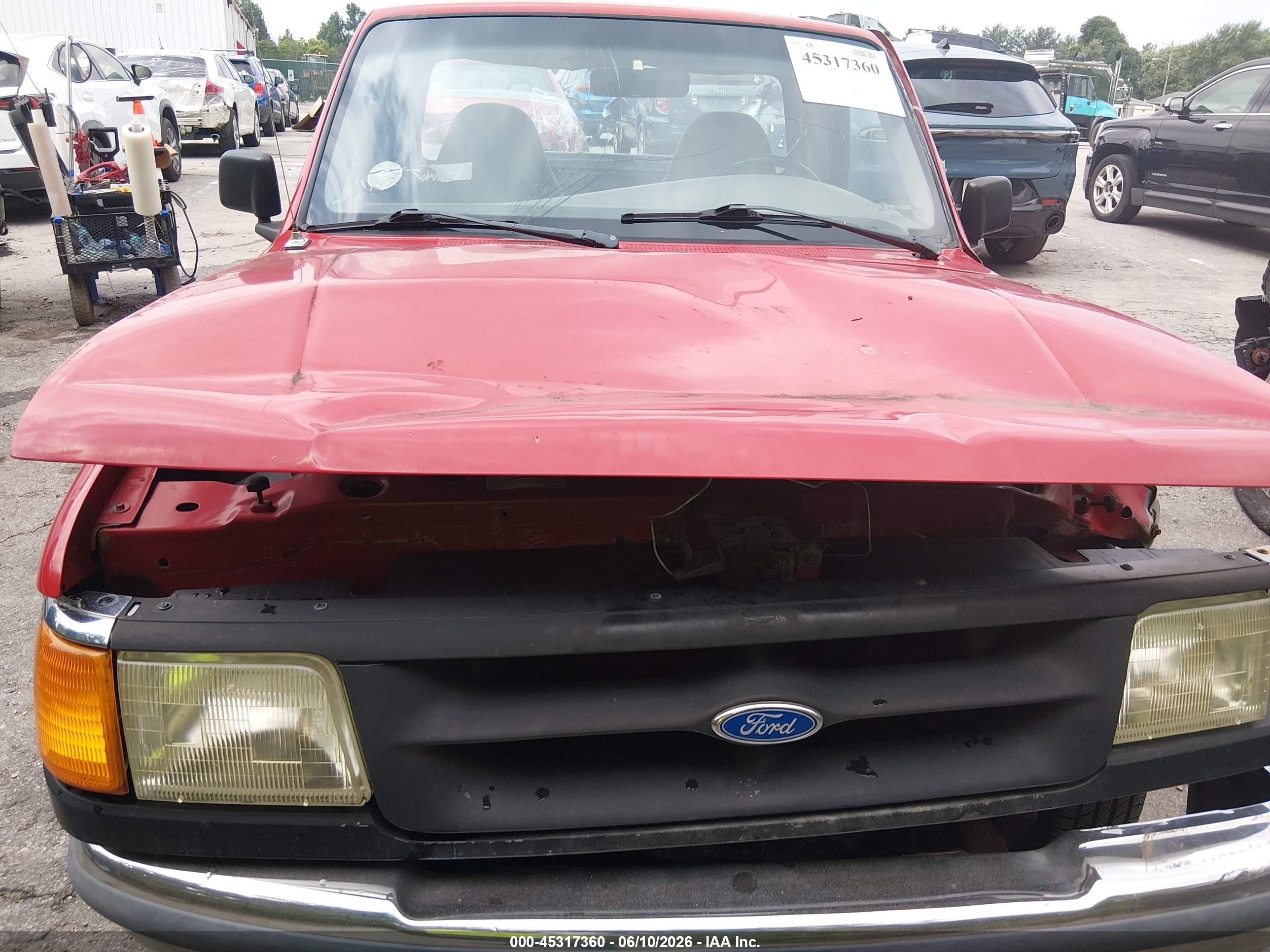 1997 Ford Ranger Splash/xl/xlt Красный vin: 1FTCR10A0VUA24817