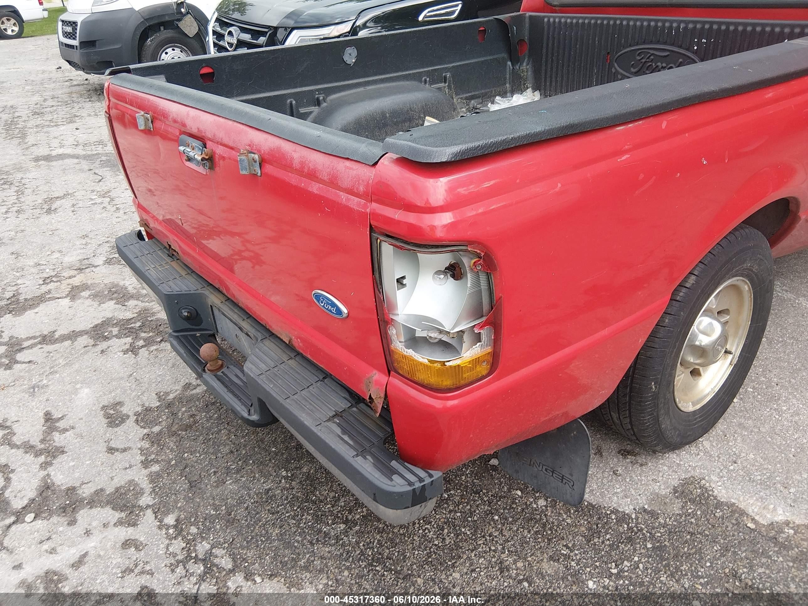 1997 Ford Ranger Splash/xl/xlt Красный vin: 1FTCR10A0VUA24817
