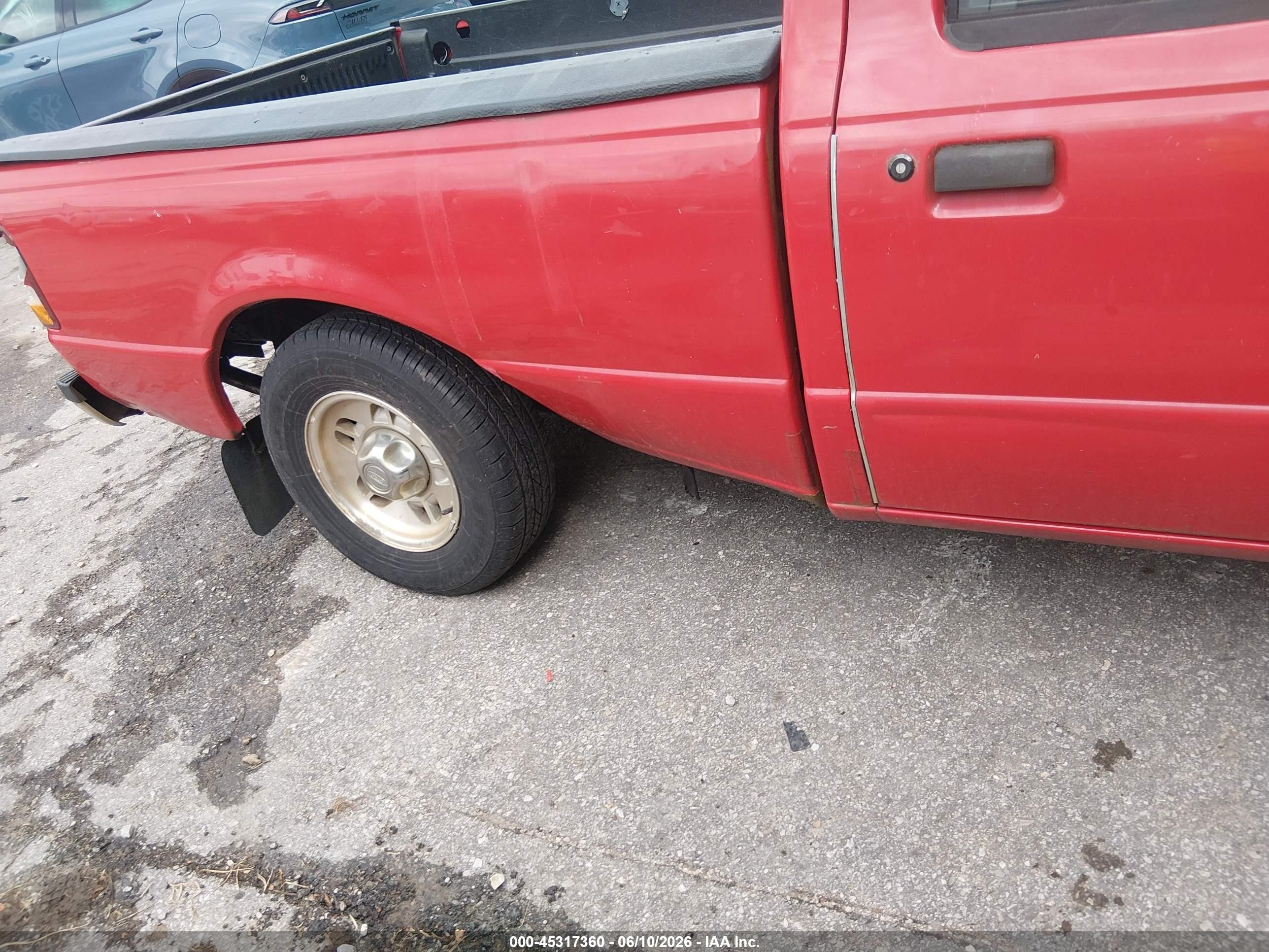 1997 Ford Ranger Splash/xl/xlt Красный vin: 1FTCR10A0VUA24817