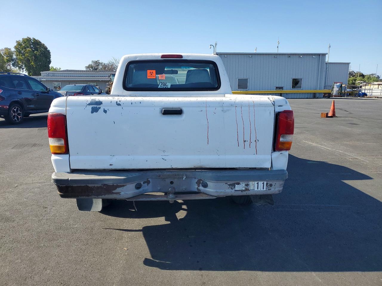 1997 Ford Ranger Xl White vin: 1FTCR10A0VUB54709