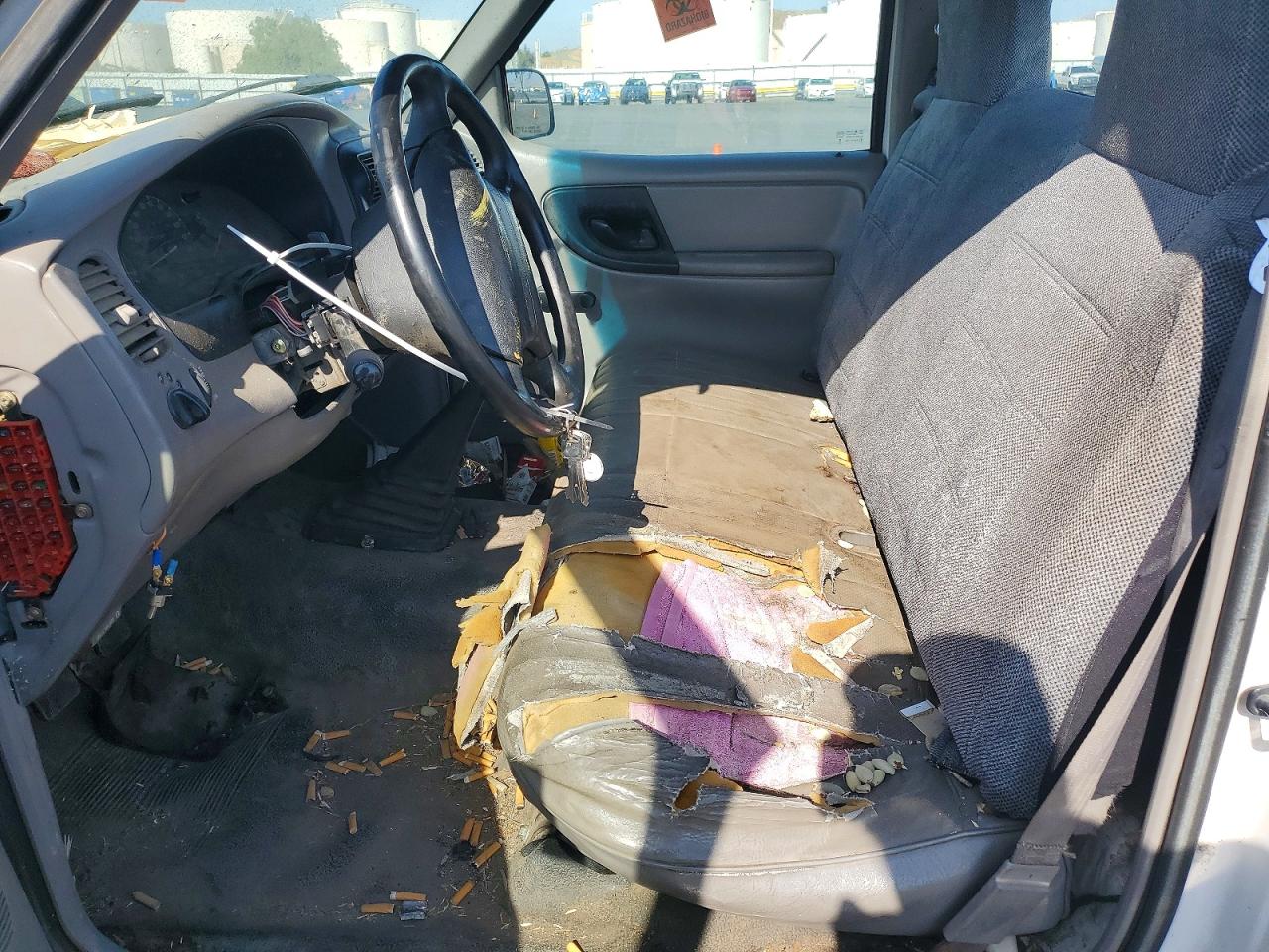 1997 Ford Ranger Xl White vin: 1FTCR10A0VUB54709