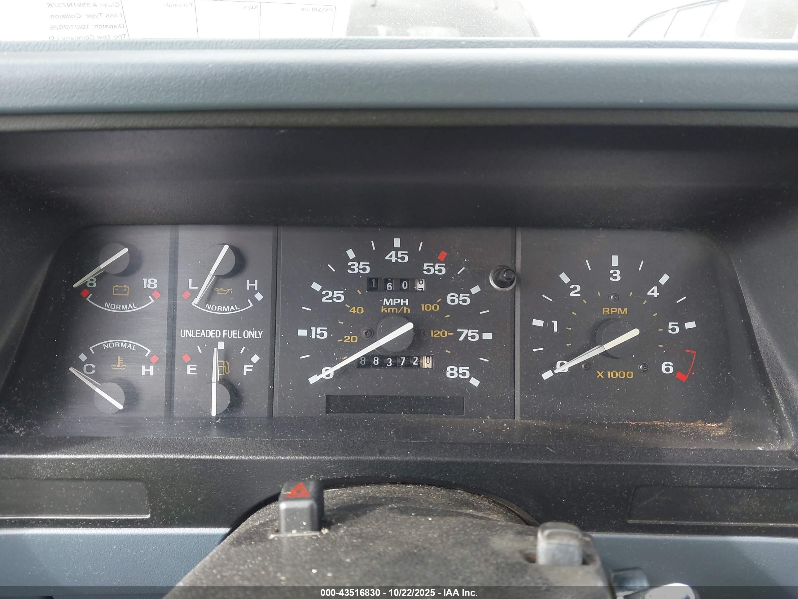 1990 Ford Ranger   Серый vin: 1FTCR10A1LUB67062