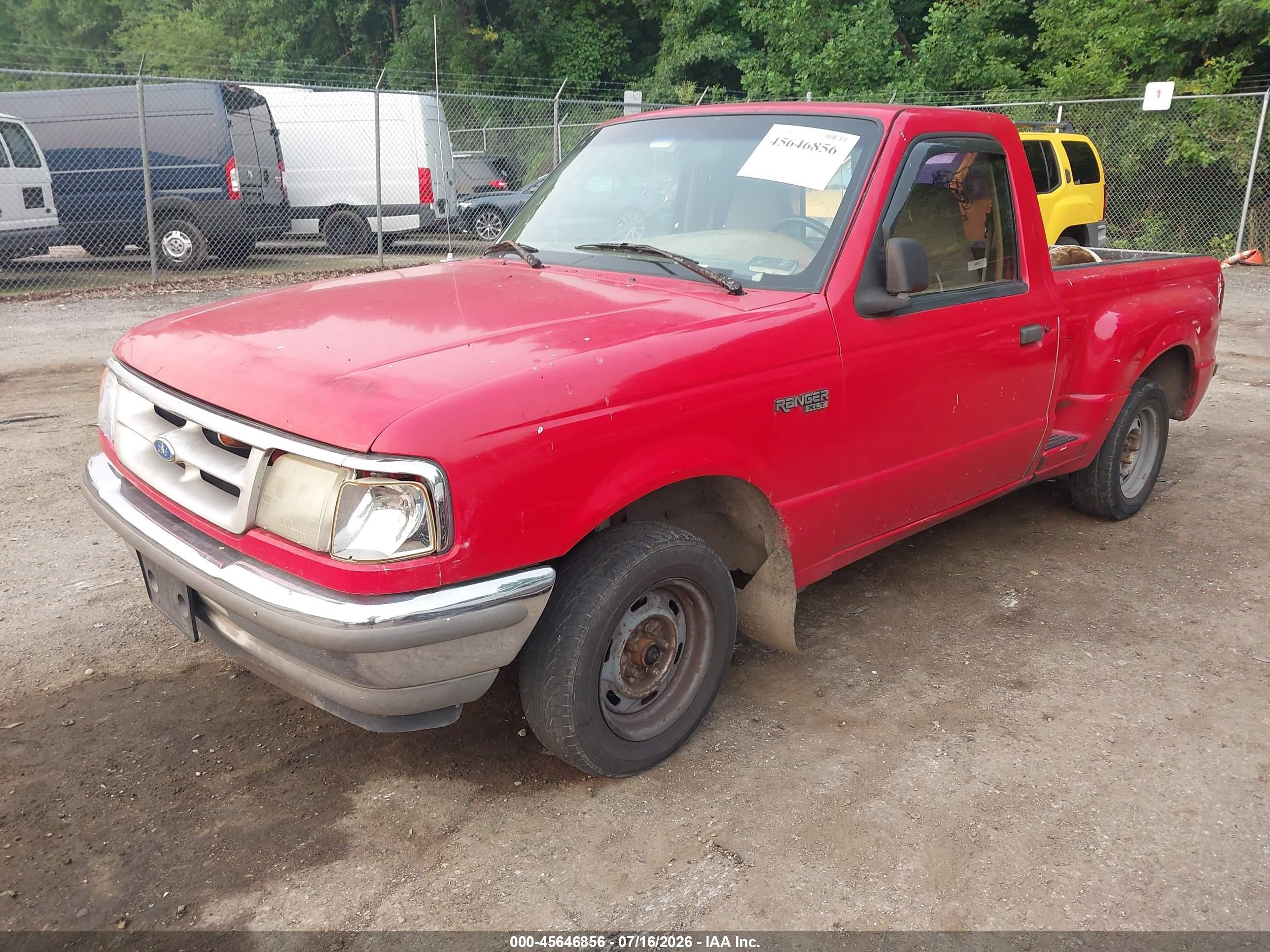 1996 Ford Ranger   Red vin: 1FTCR10A1TPB12917