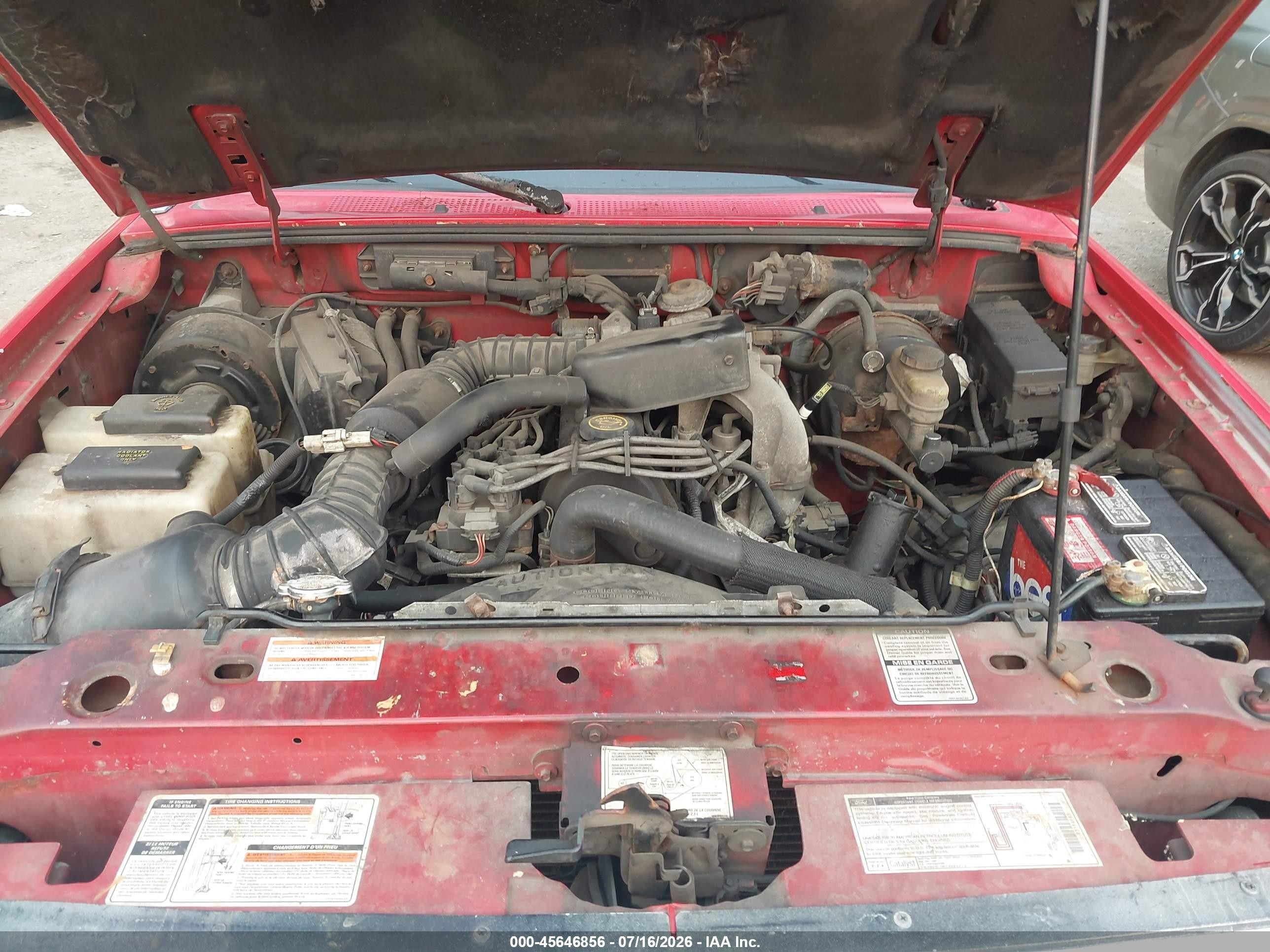 1996 Ford Ranger   Red vin: 1FTCR10A1TPB12917