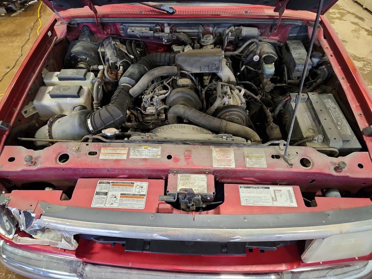 1997 Ford Ranger Red vin: 1FTCR10A1VPA06650