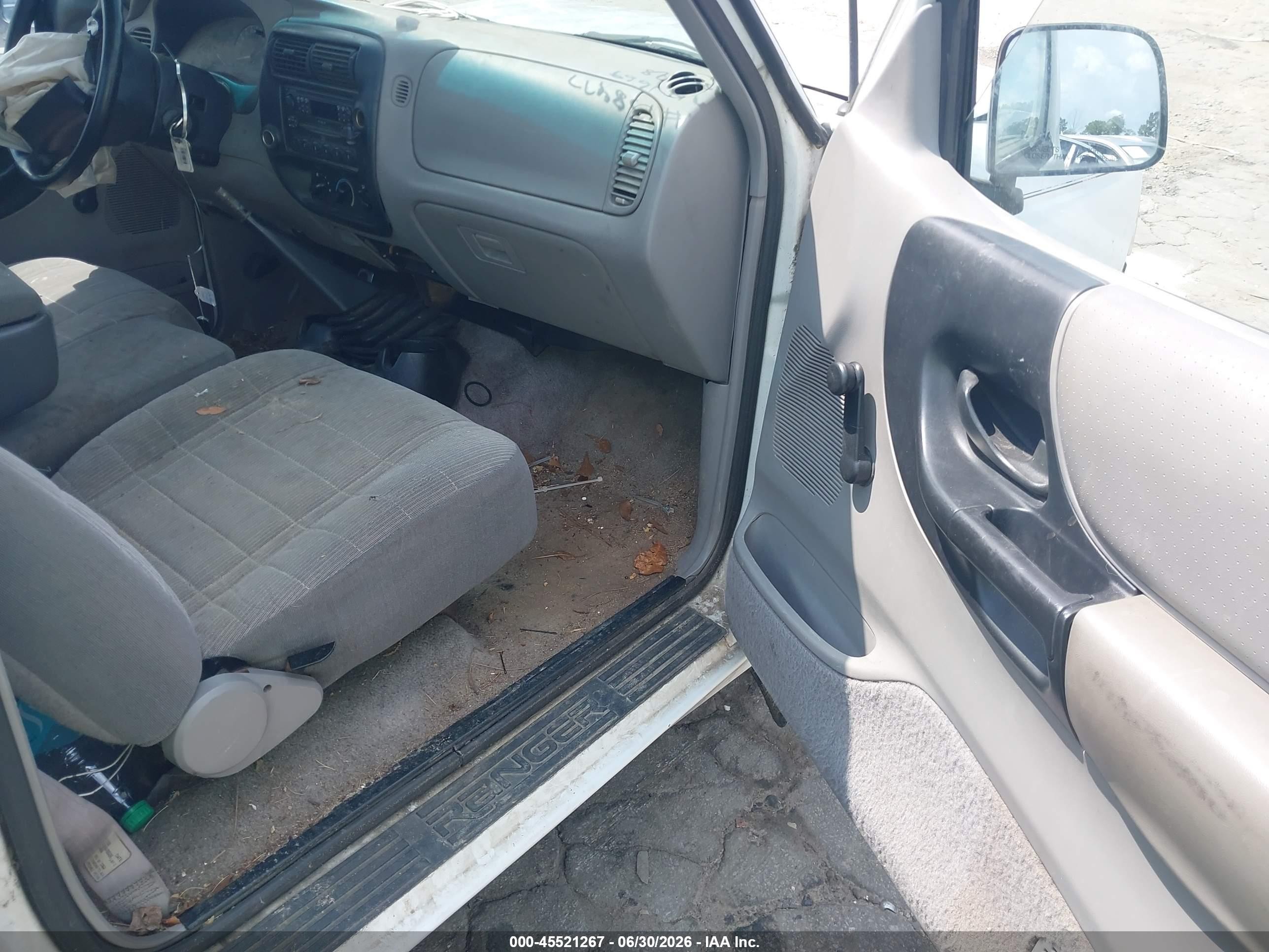 1997 Ford Ranger Splash/xlt White vin: 1FTCR10A1VPA81669