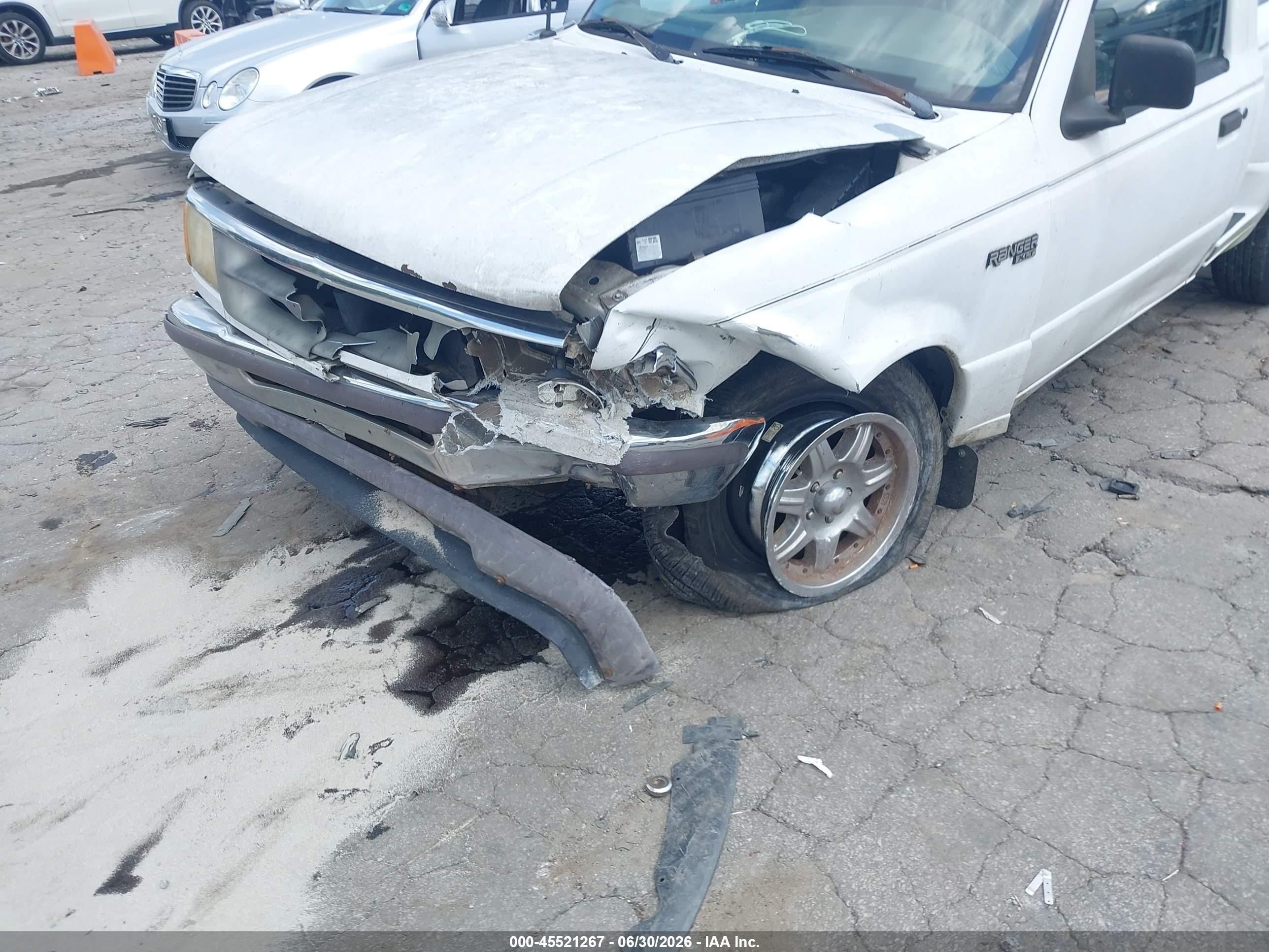 1997 Ford Ranger Splash/xlt White vin: 1FTCR10A1VPA81669