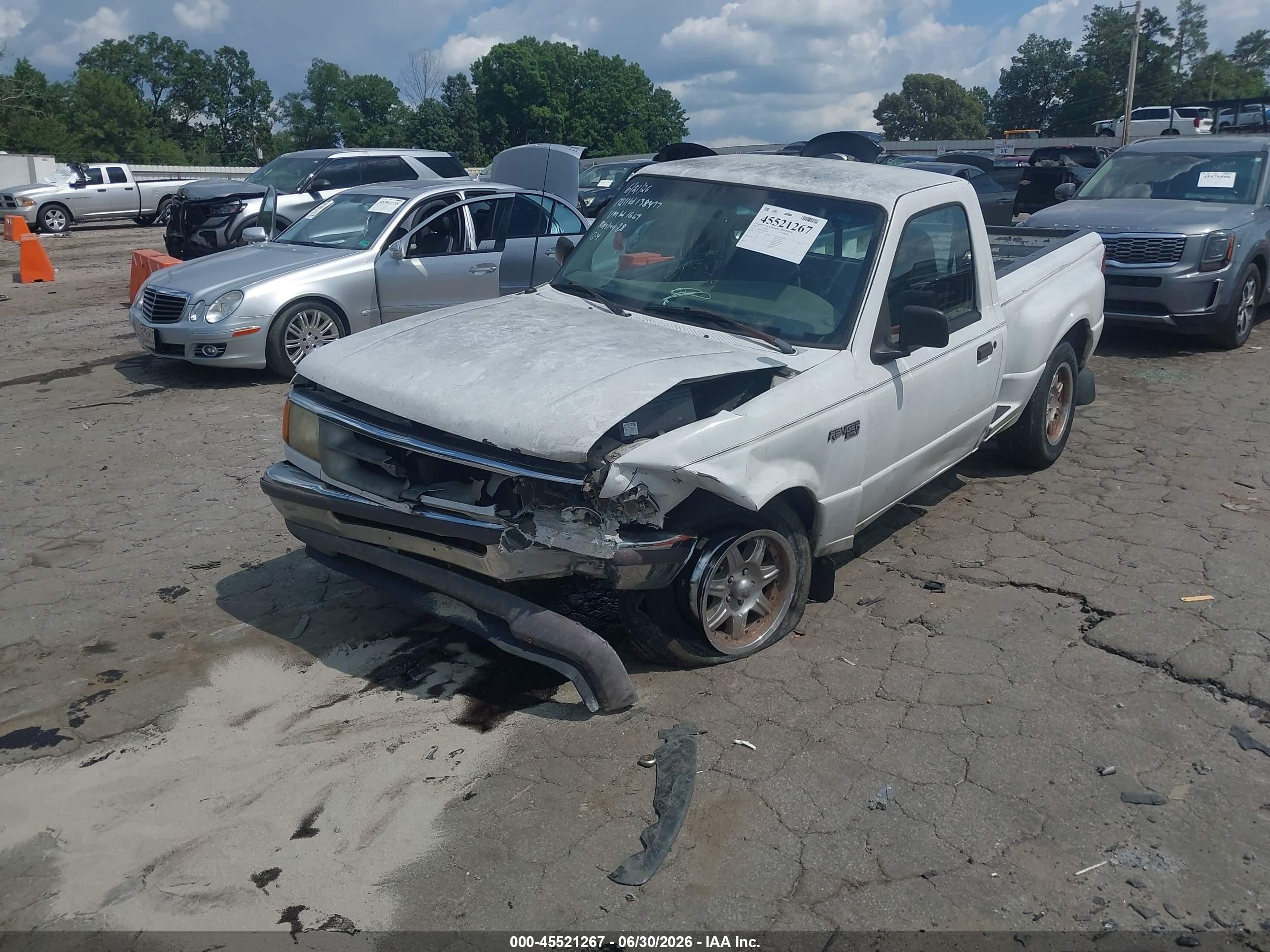1997 Ford Ranger Splash/xlt White vin: 1FTCR10A1VPA81669