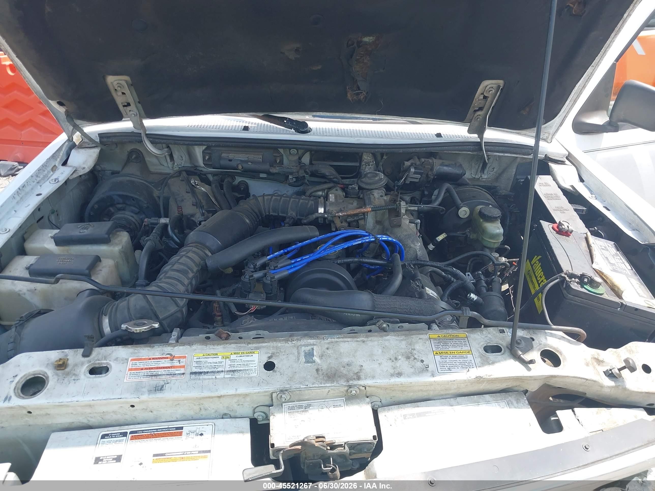 1997 Ford Ranger Splash/xlt White vin: 1FTCR10A1VPA81669