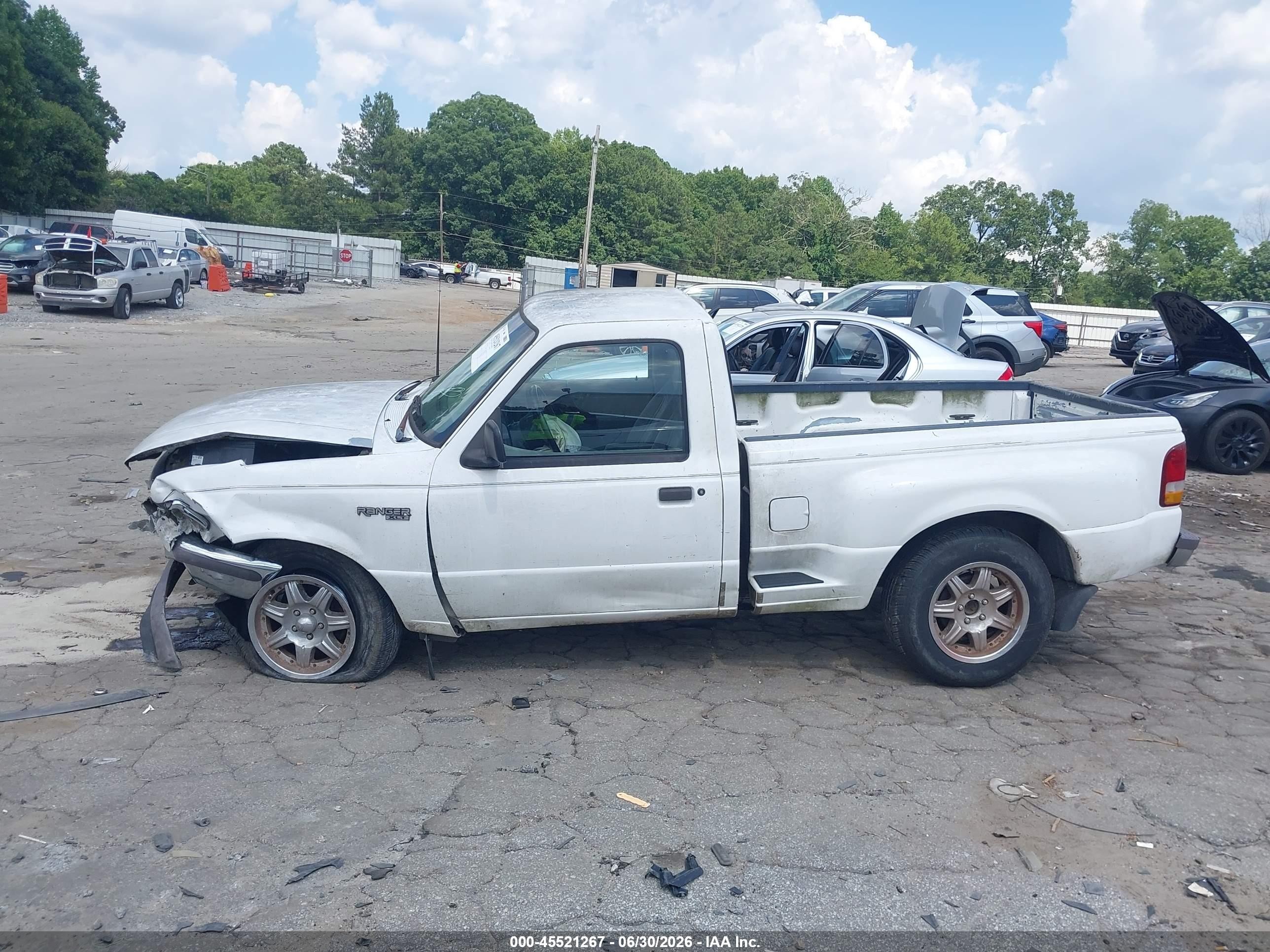 1997 Ford Ranger Splash/xlt White vin: 1FTCR10A1VPA81669
