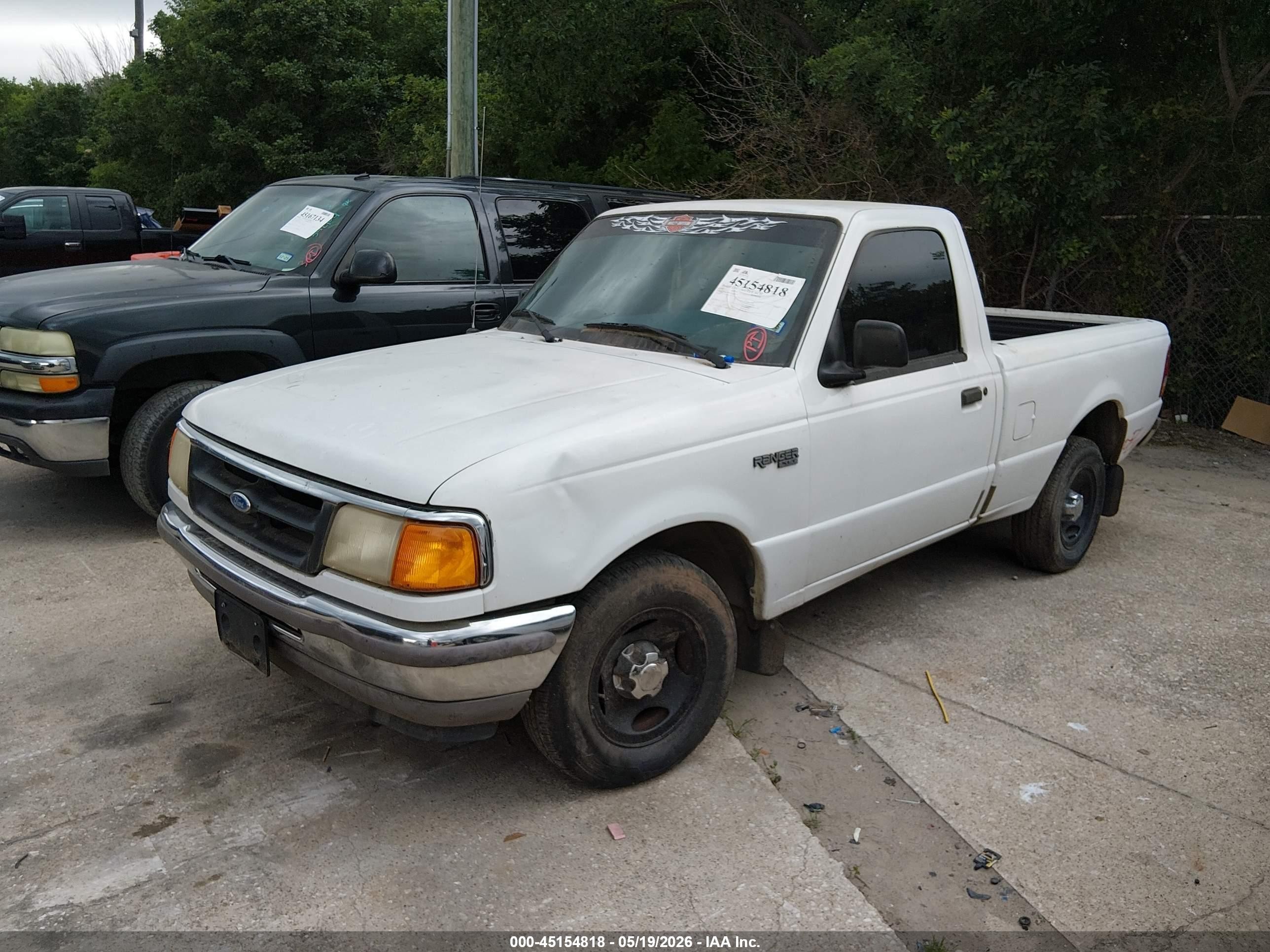 1997 Ford Ranger Splash/xl/xlt White vin: 1FTCR10A1VTA88077