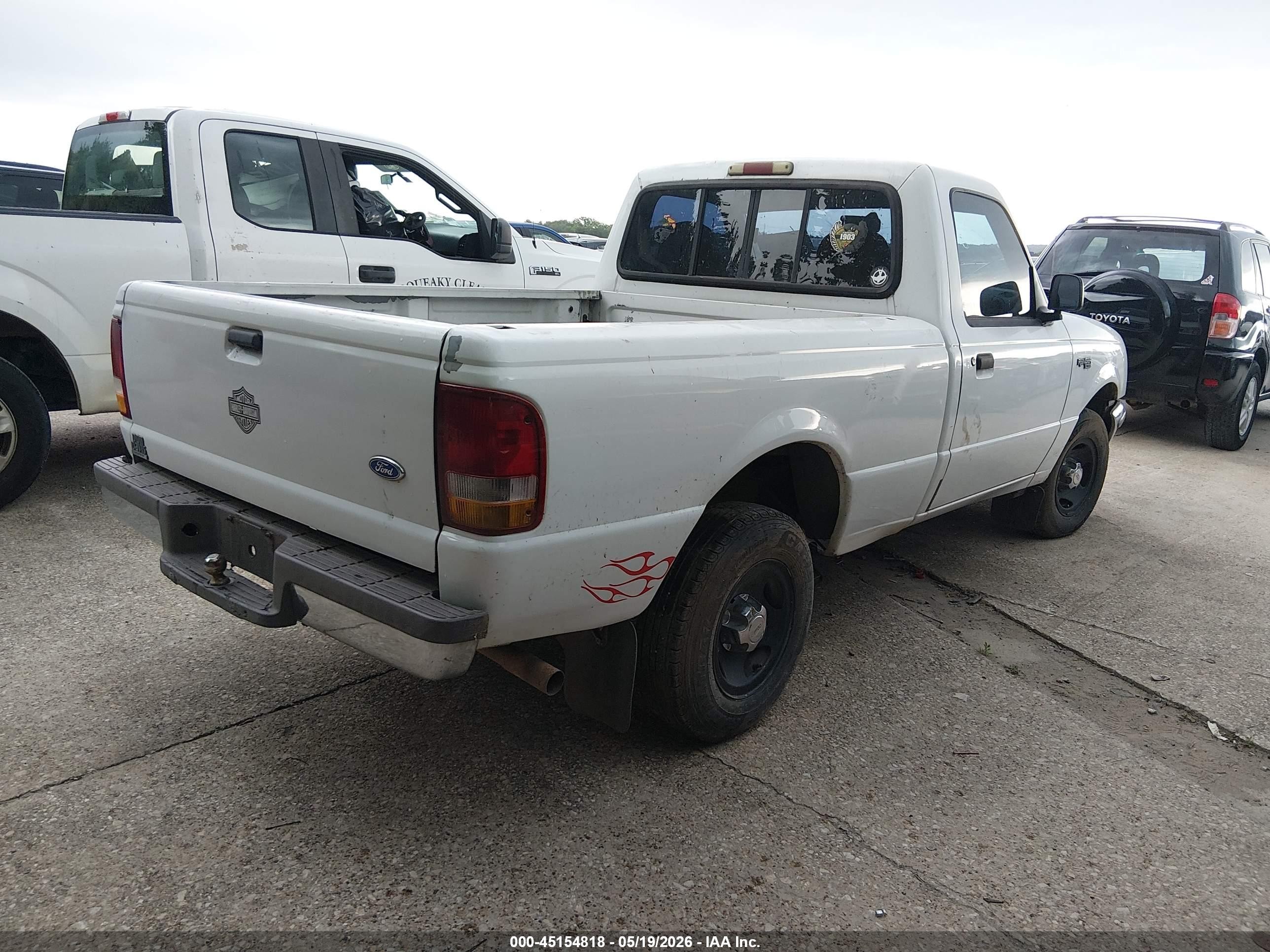 1997 Ford Ranger Splash/xl/xlt White vin: 1FTCR10A1VTA88077