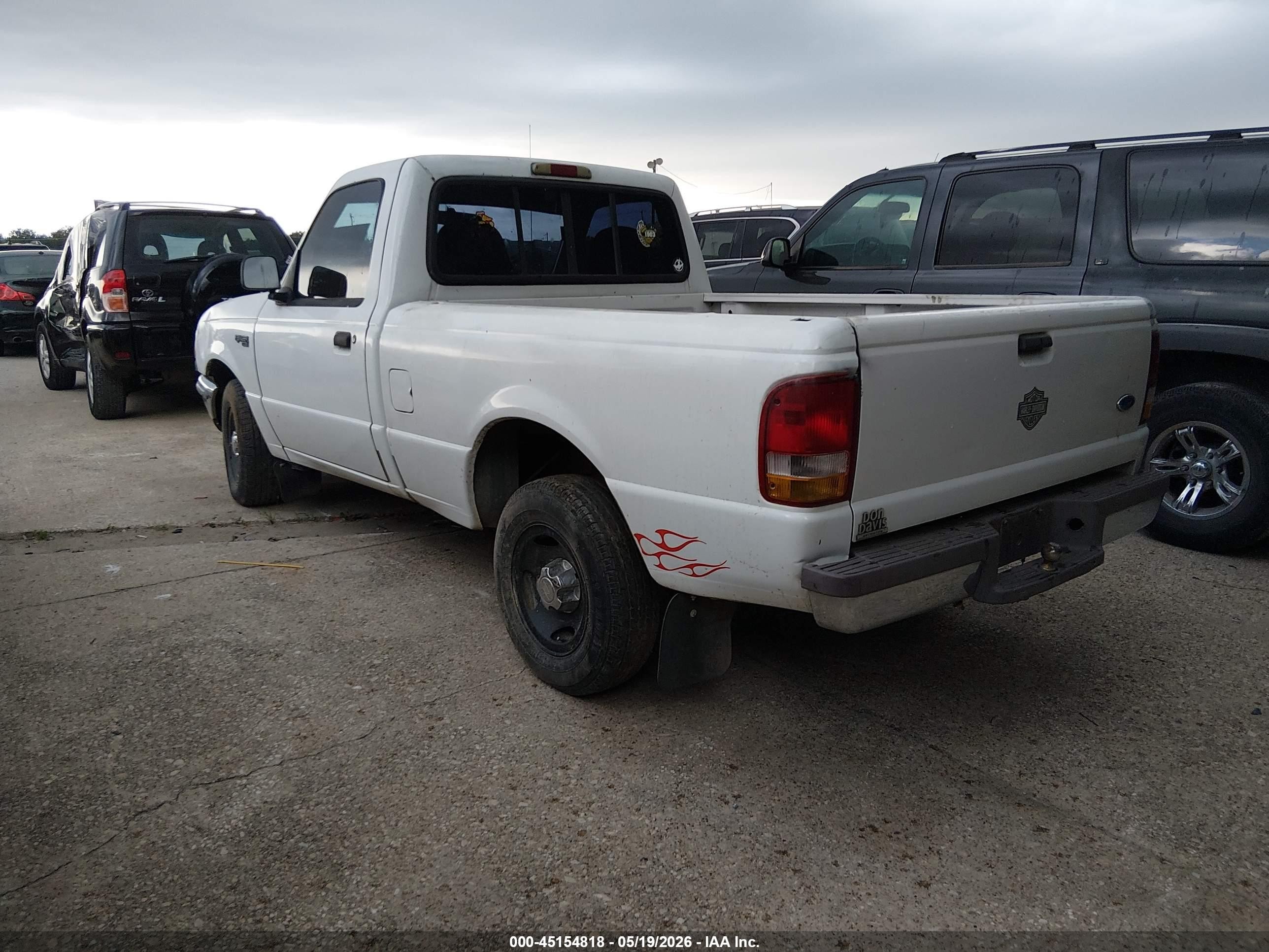 1997 Ford Ranger Splash/xl/xlt White vin: 1FTCR10A1VTA88077