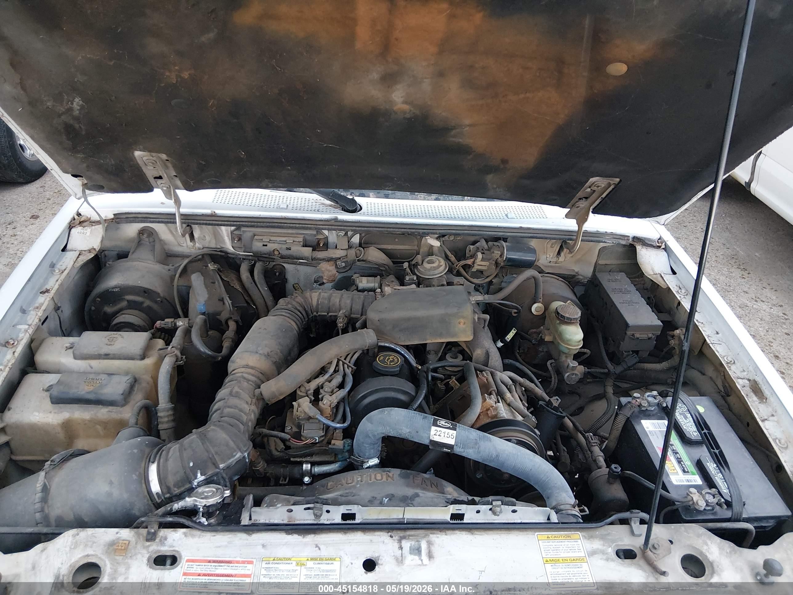 1997 Ford Ranger Splash/xl/xlt White vin: 1FTCR10A1VTA88077