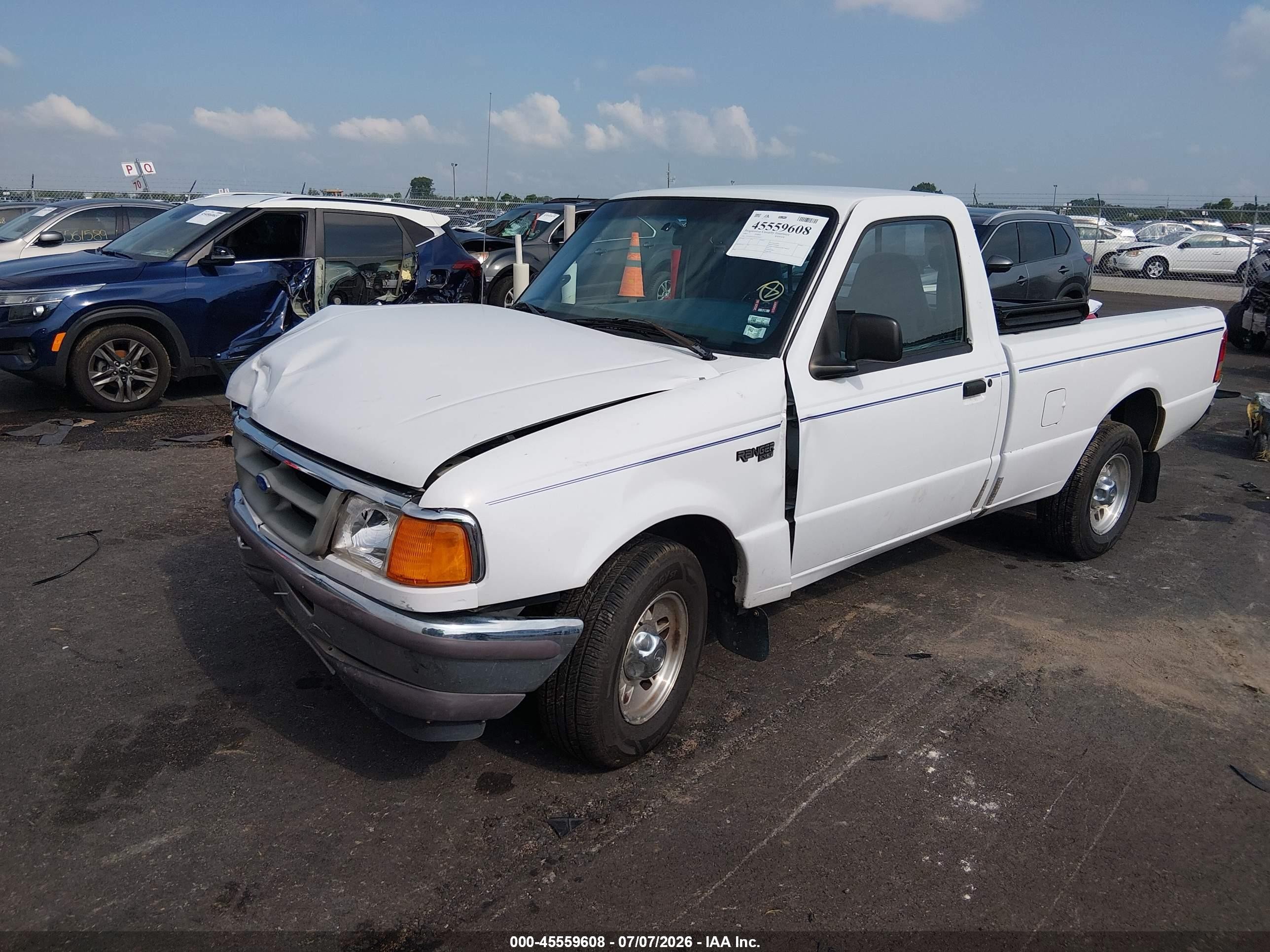 1997 Ford Ranger Splash/xlt White vin: 1FTCR10A1VUA29413