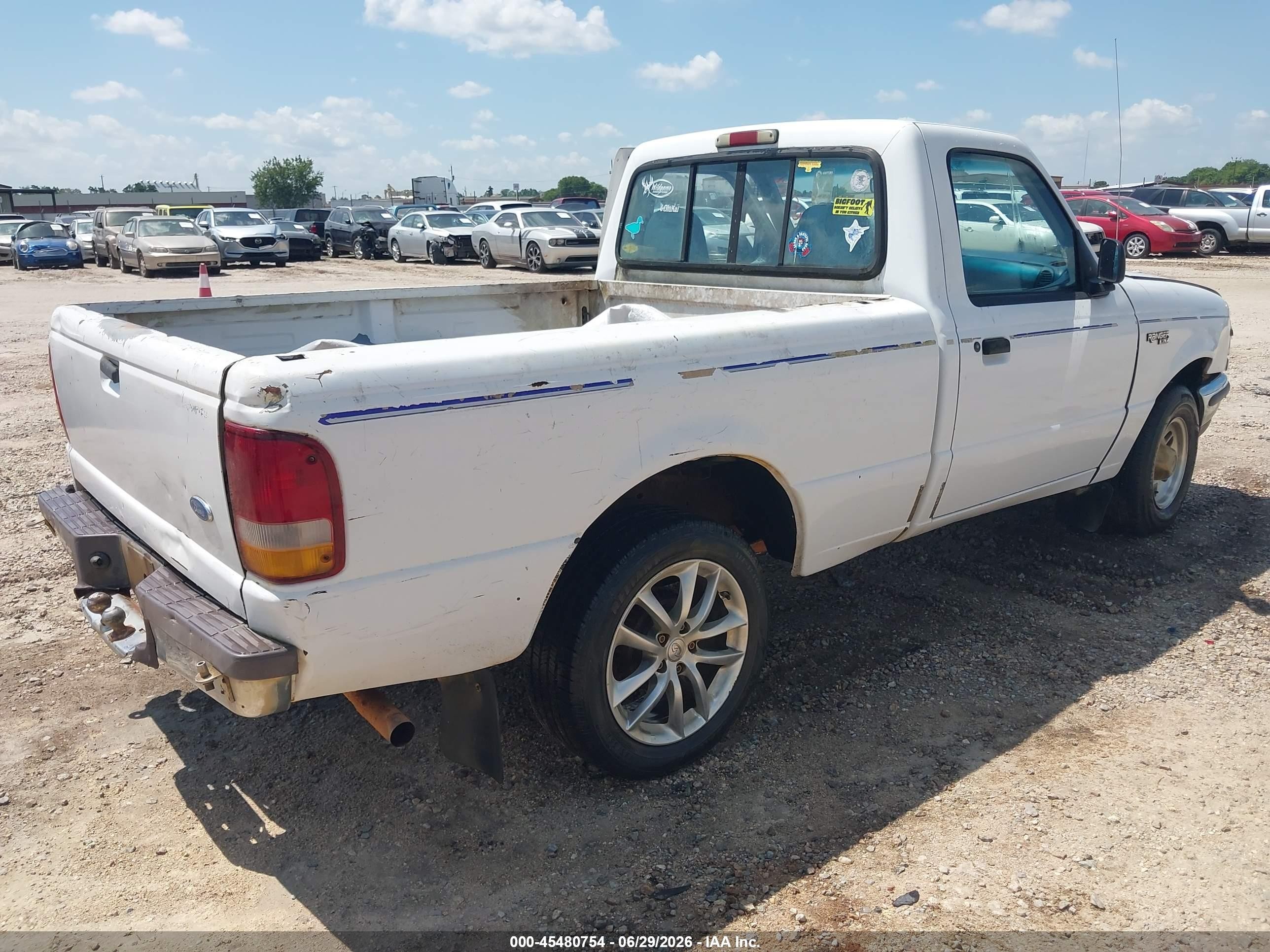 1997 Ford Ranger Splash/xlt White vin: 1FTCR10A1VUA67286