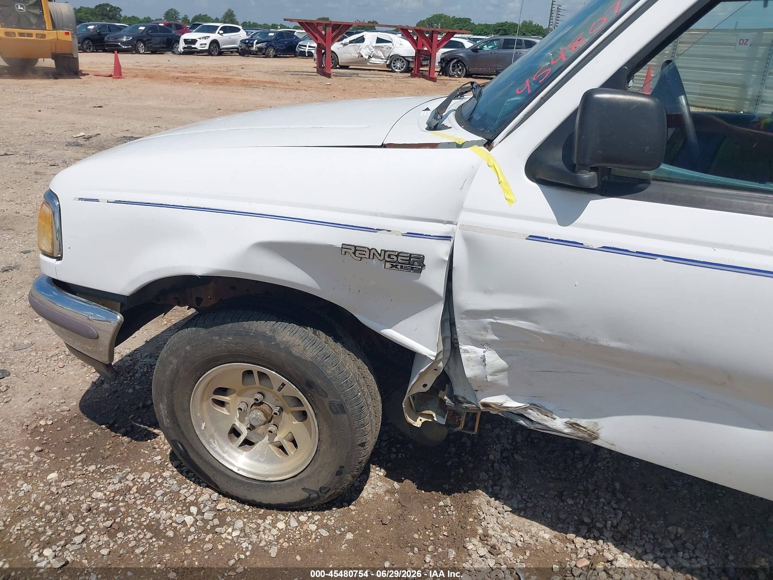 1997 Ford Ranger Splash/xlt White vin: 1FTCR10A1VUA67286