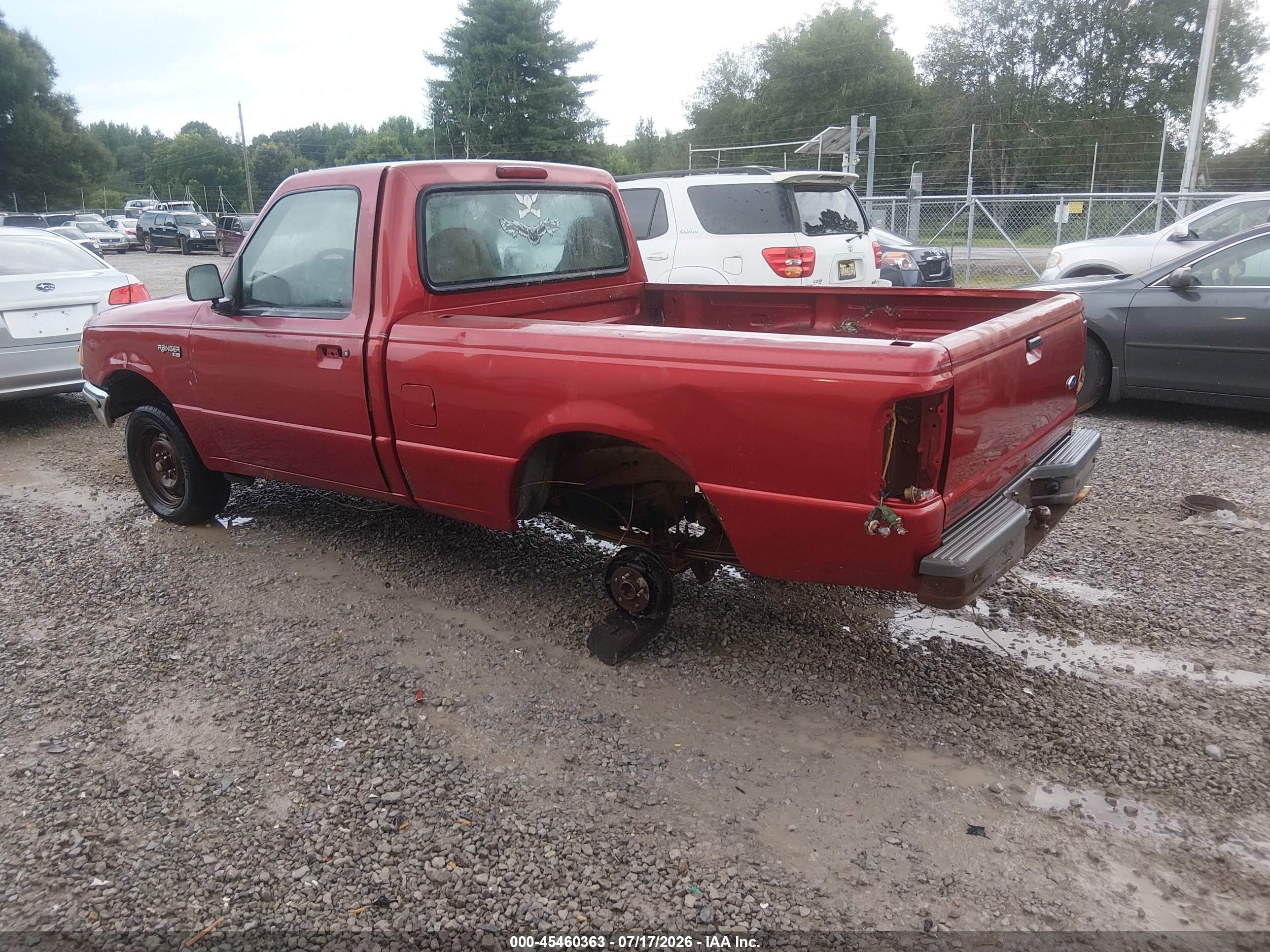 1997 Ford Ranger Splash/xlt Red vin: 1FTCR10A1VUA69197