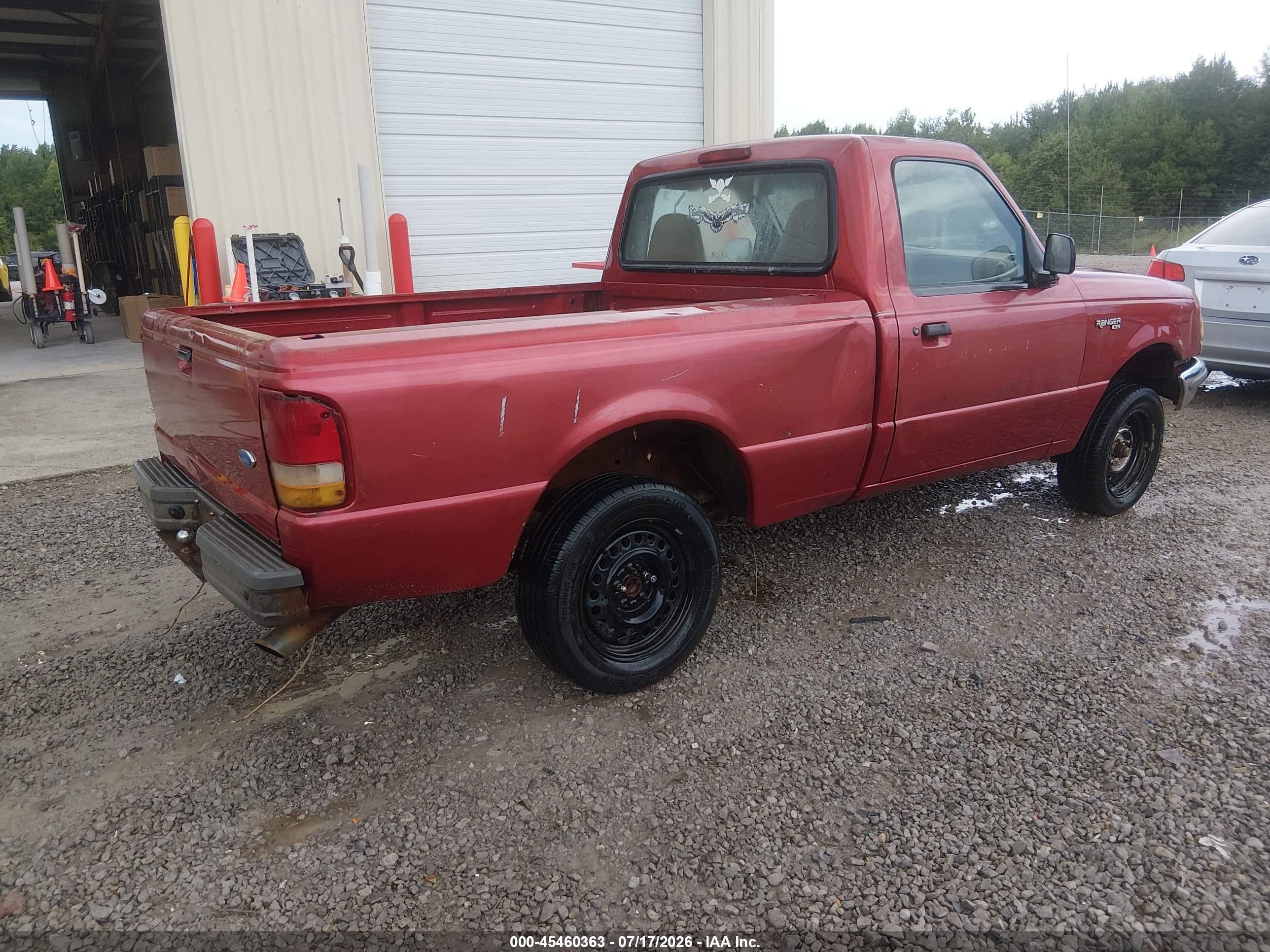 1997 Ford Ranger Splash/xlt Red vin: 1FTCR10A1VUA69197