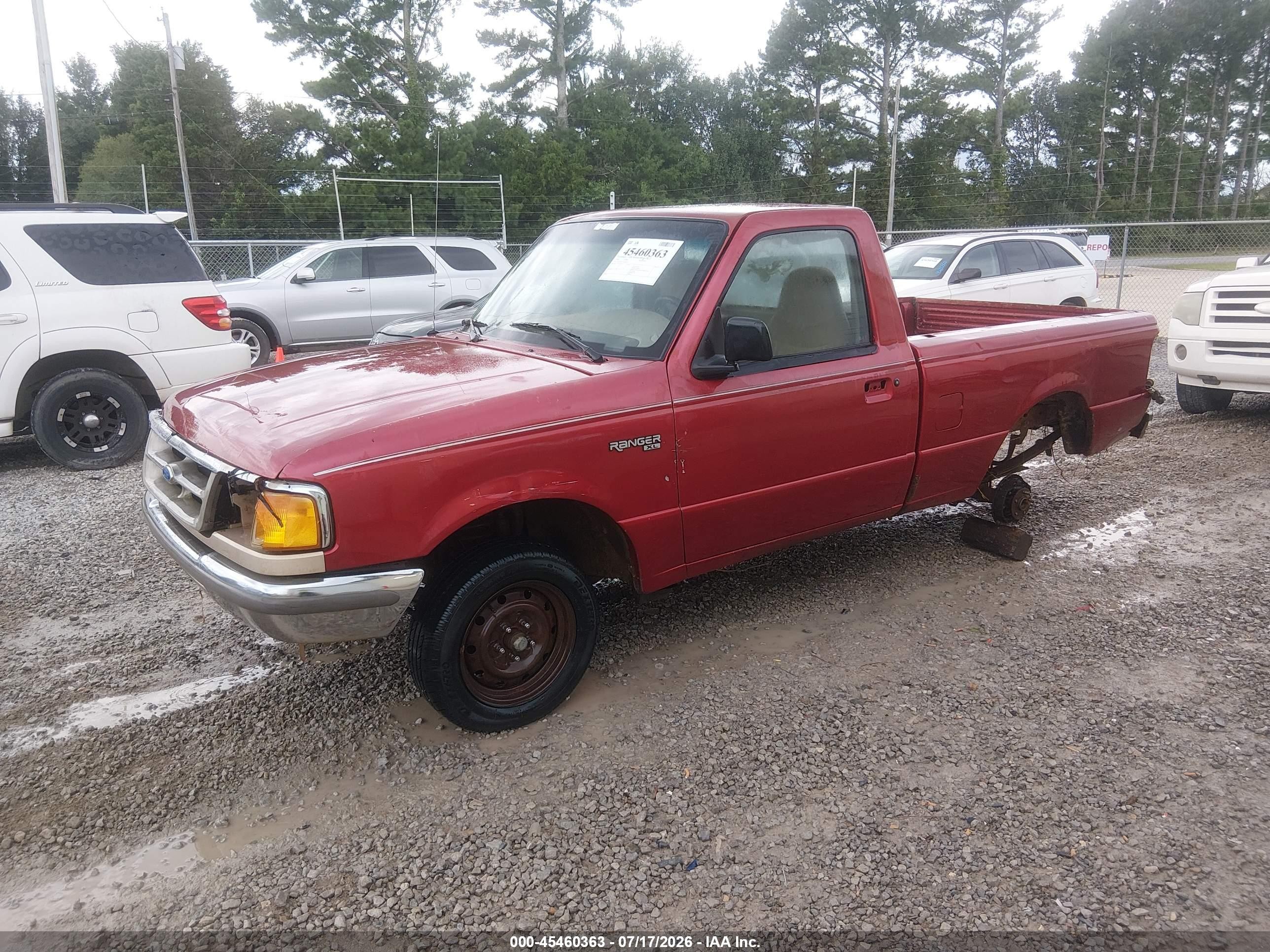 1997 Ford Ranger Splash/xlt Red vin: 1FTCR10A1VUA69197