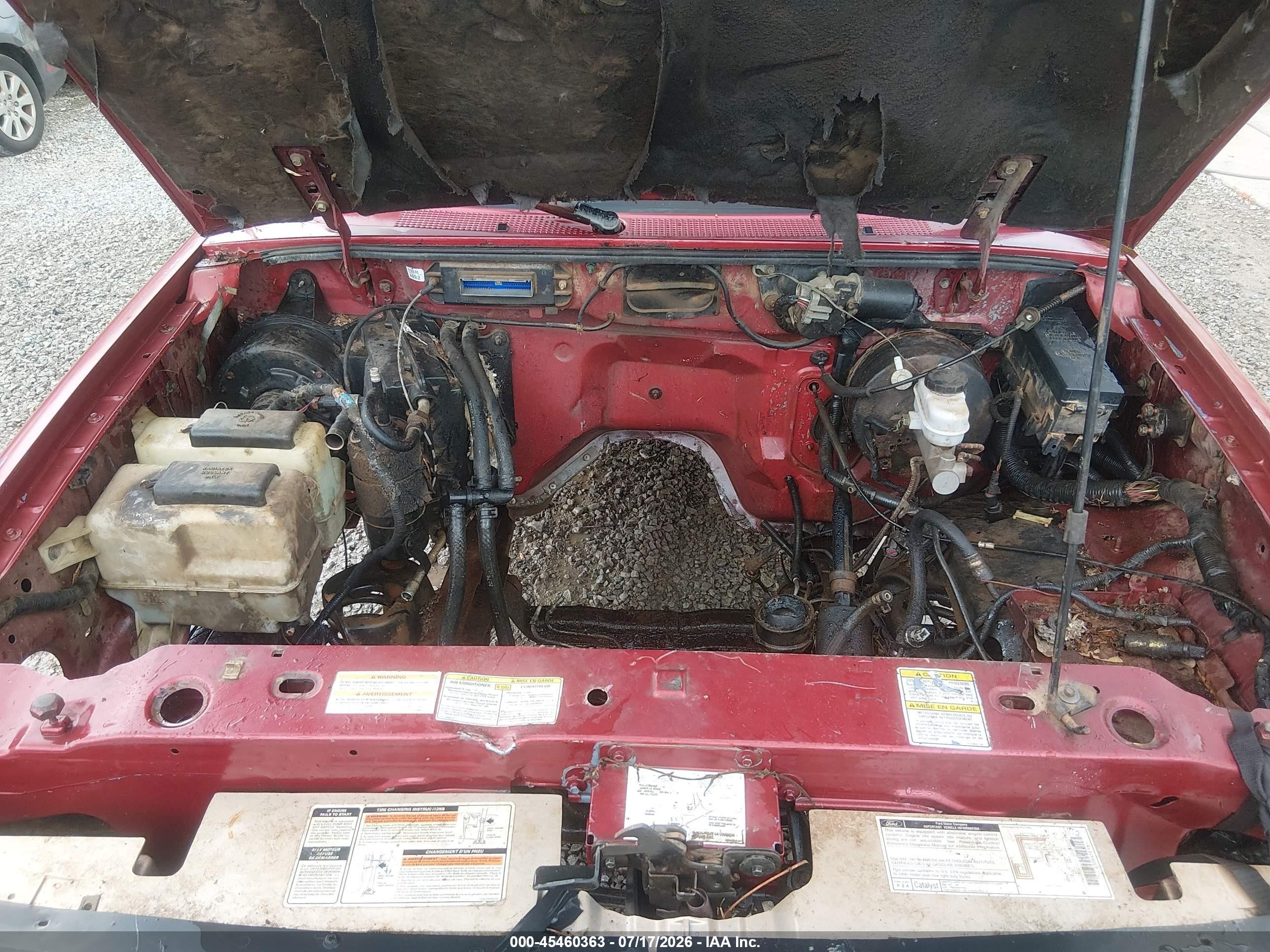1997 Ford Ranger Splash/xlt Red vin: 1FTCR10A1VUA69197