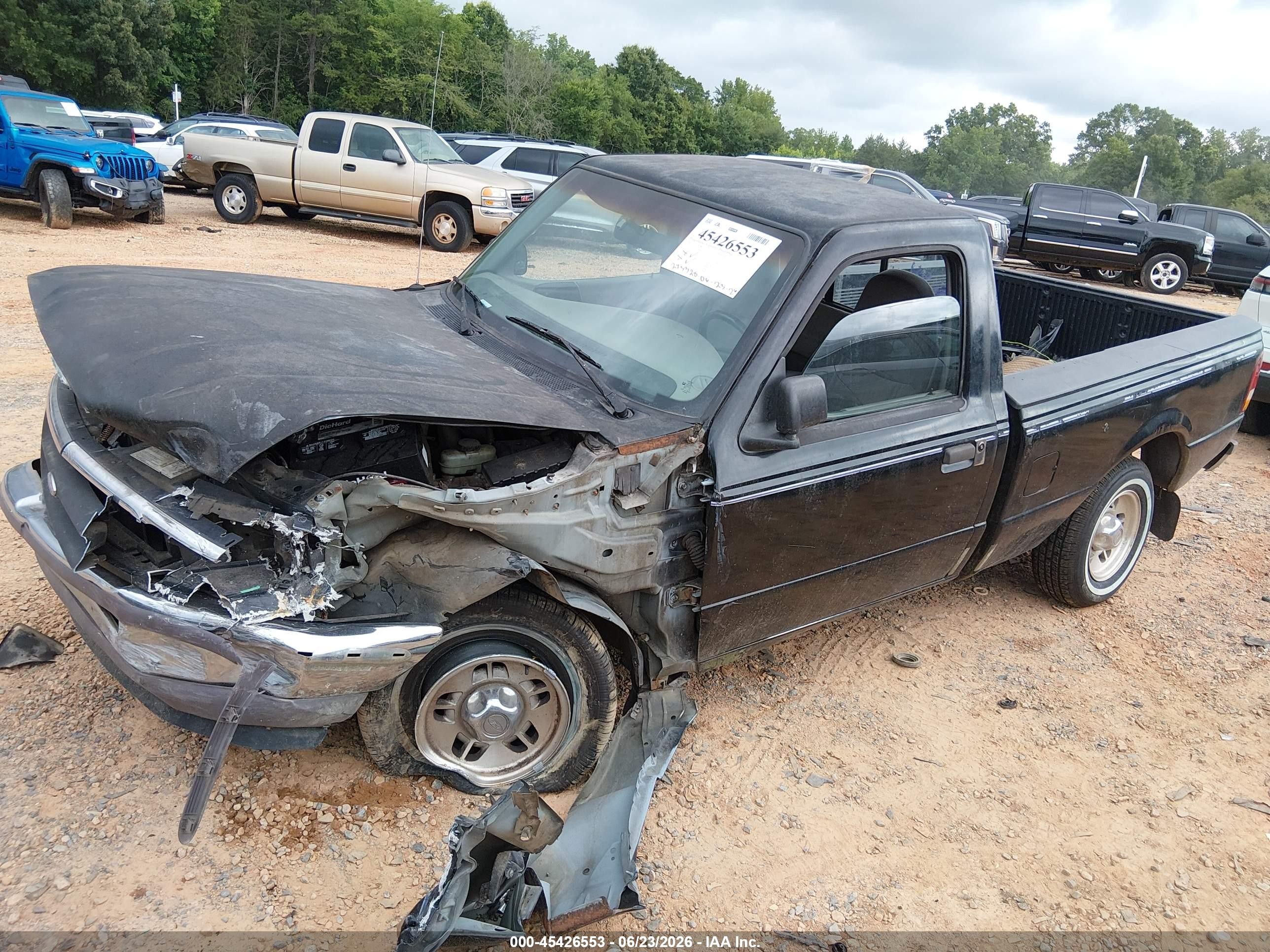 1997 Ford Ranger Splash/xl/xlt Черный vin: 1FTCR10A1VUB66013